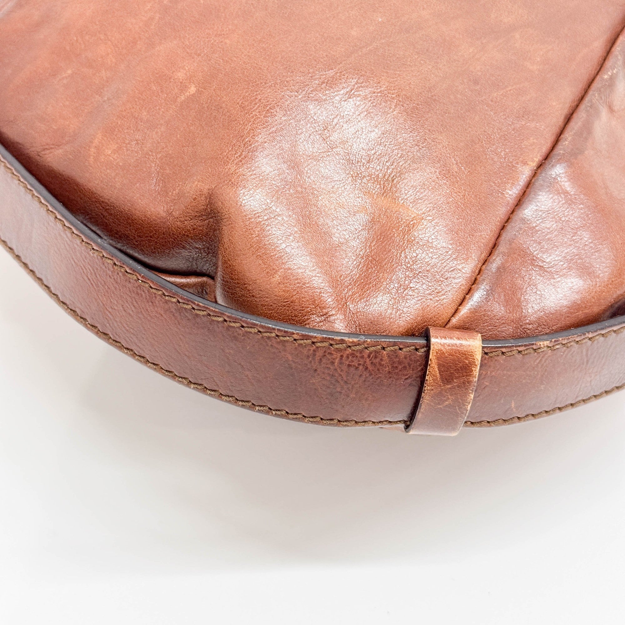 Mombasa Brown Leather Shoulder Bag