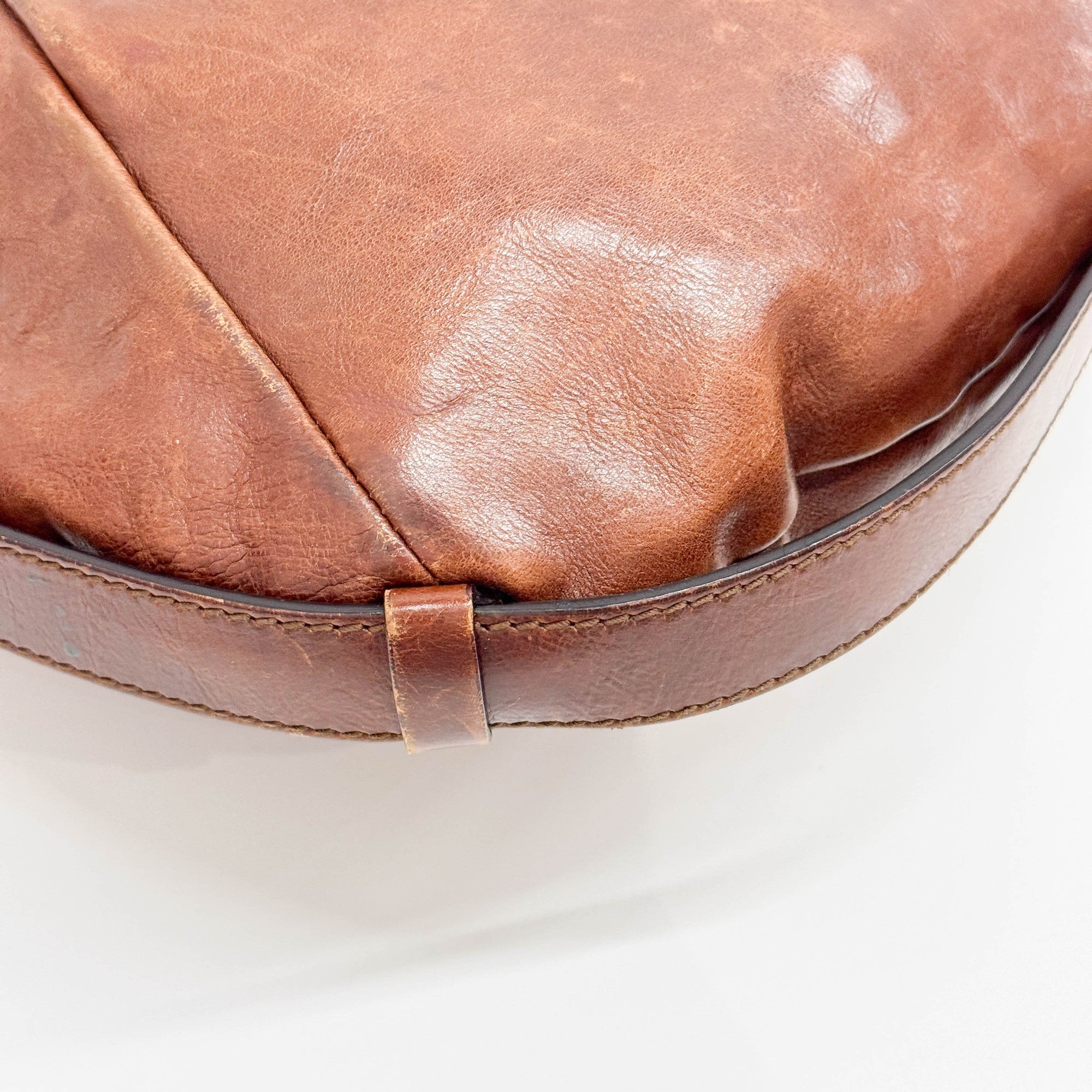 Mombasa Brown Leather Shoulder Bag