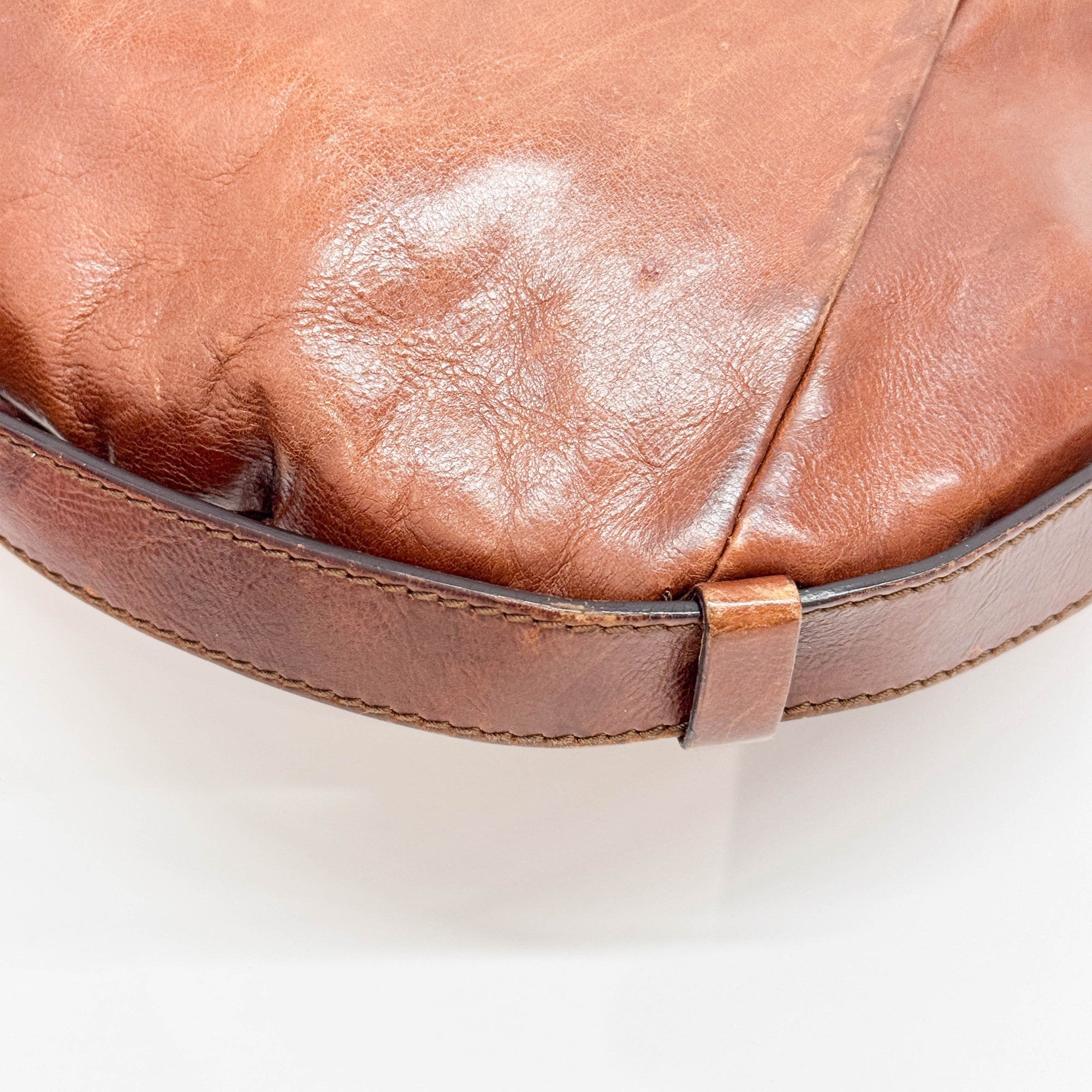 Mombasa Brown Leather Shoulder Bag