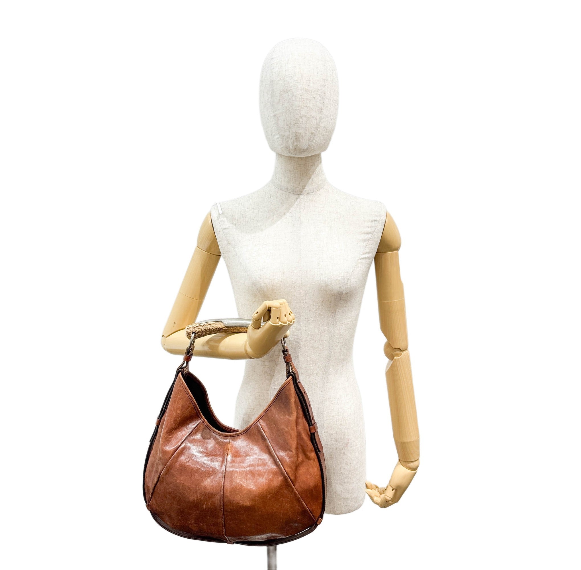 Mombasa Brown Leather Shoulder Bag