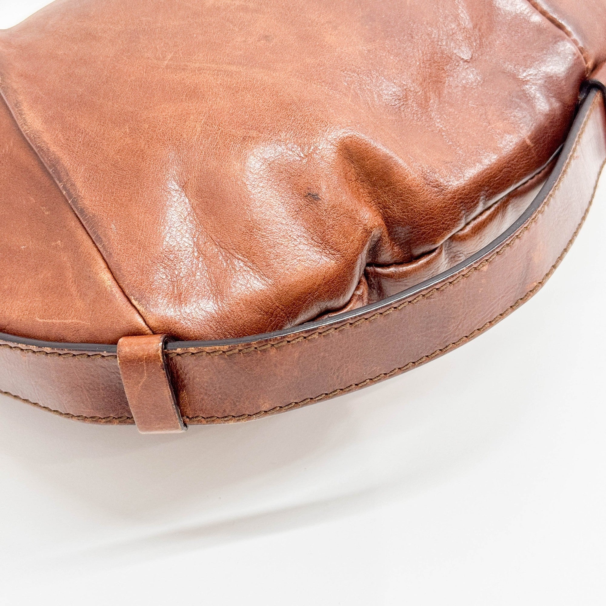 Mombasa Brown Leather Shoulder Bag
