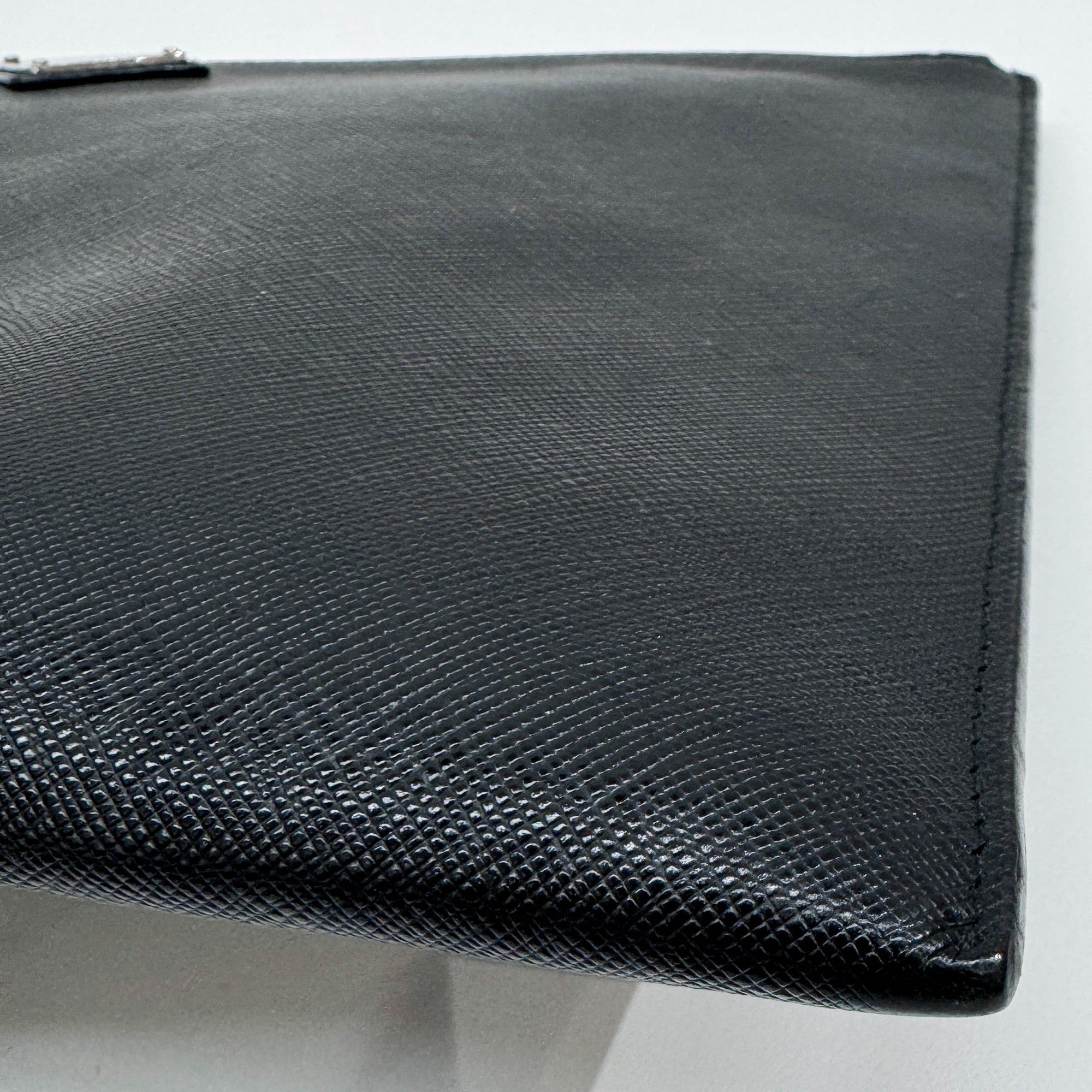 Black Leather Cluch Bag