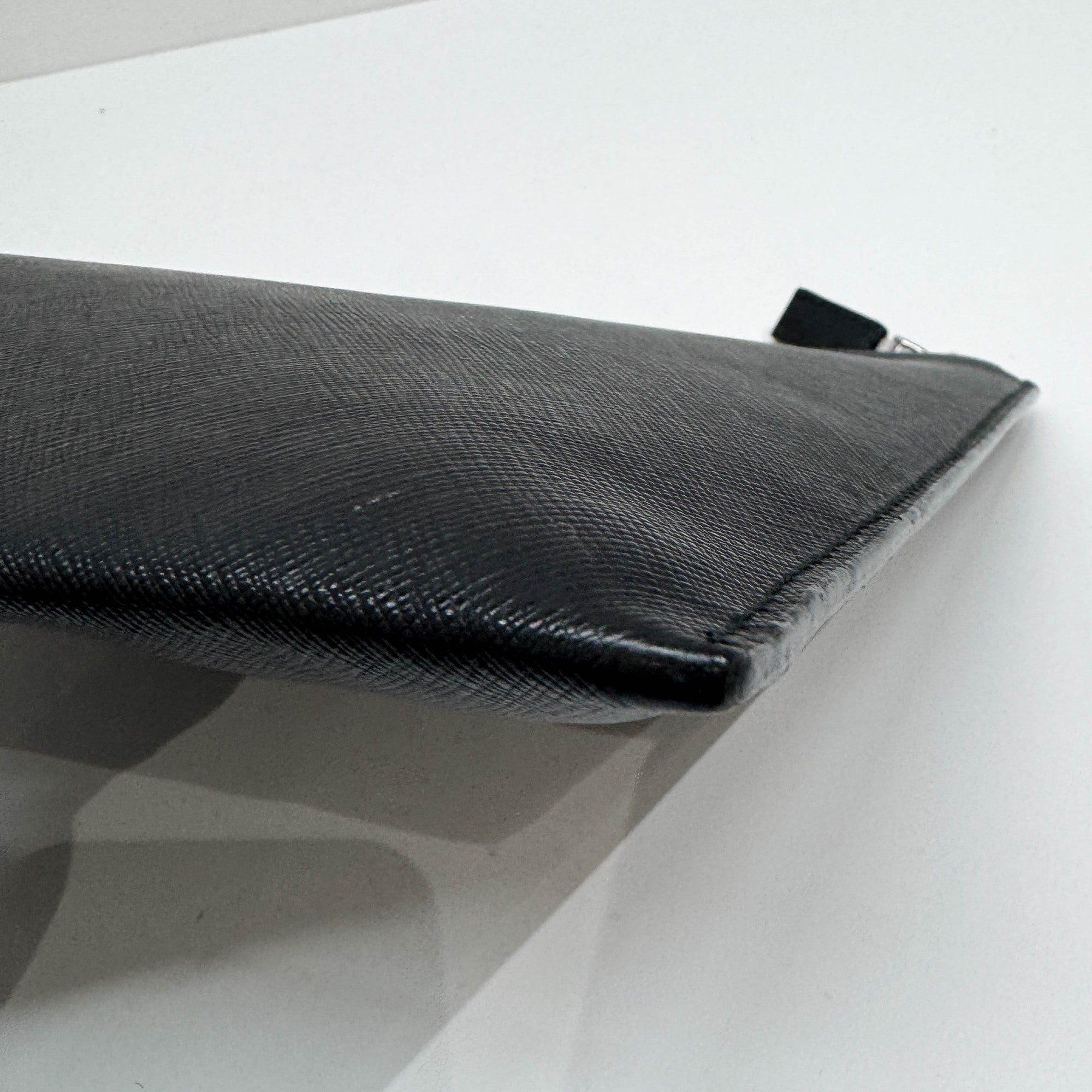 Black Leather Cluch Bag