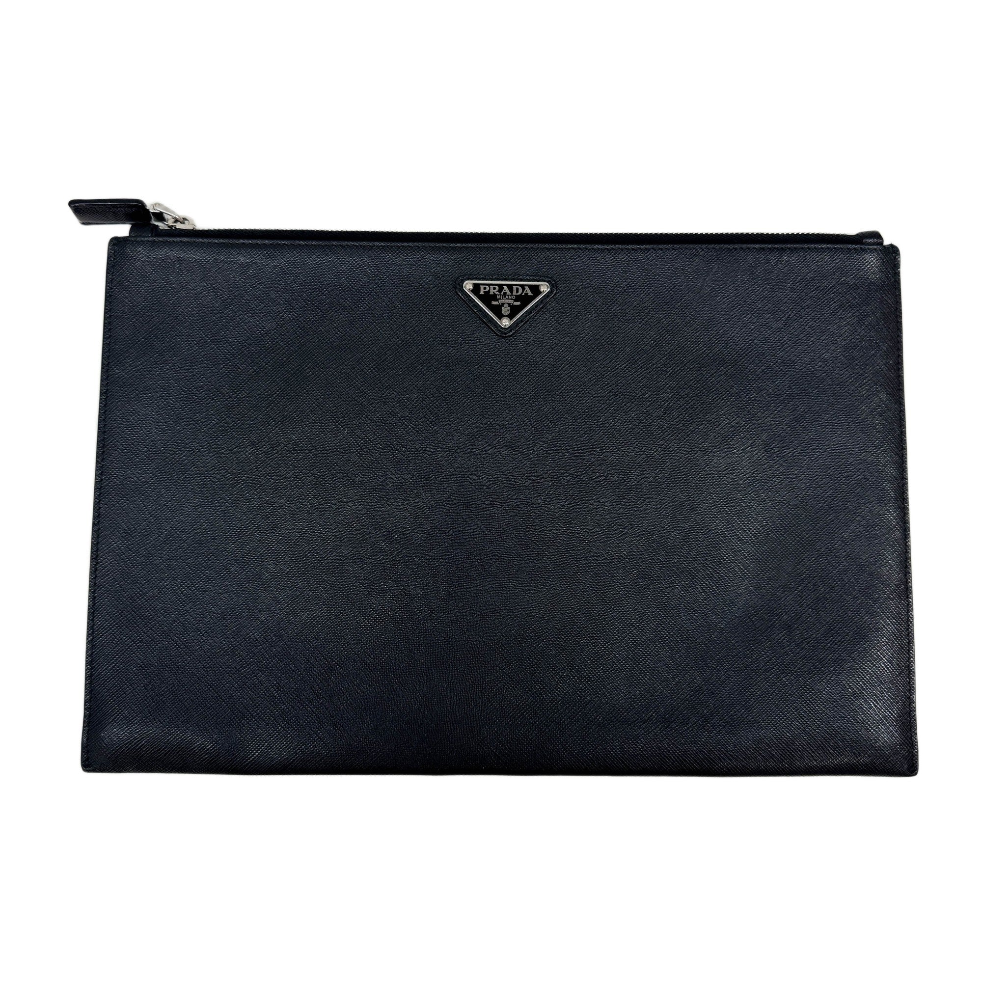 Black Leather Cluch Bag