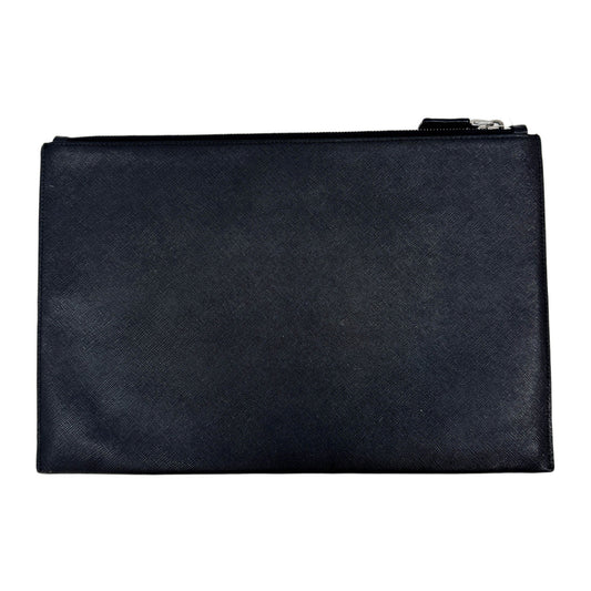 Black Leather Cluch Bag