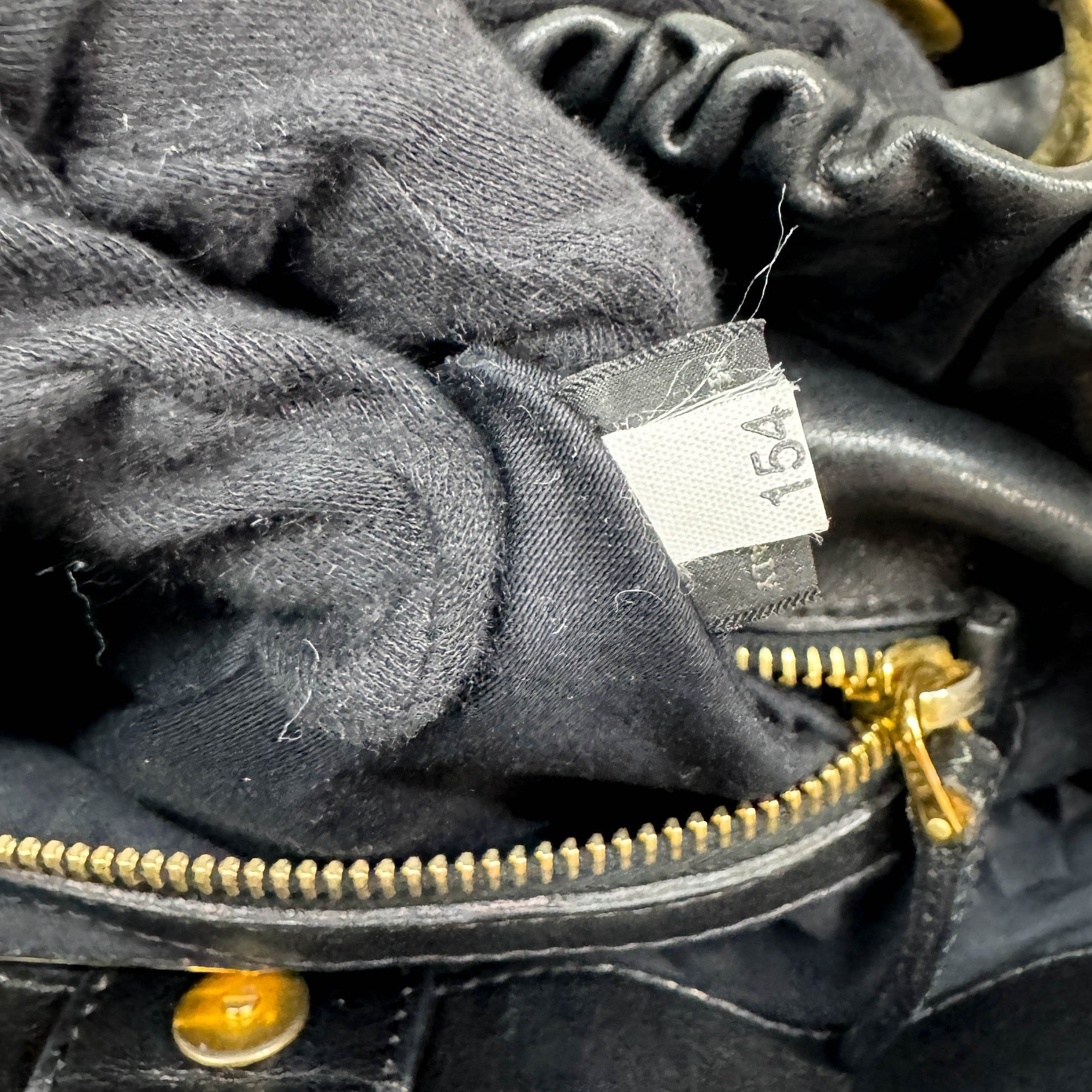 Vitello Black Leather Two Way Bag