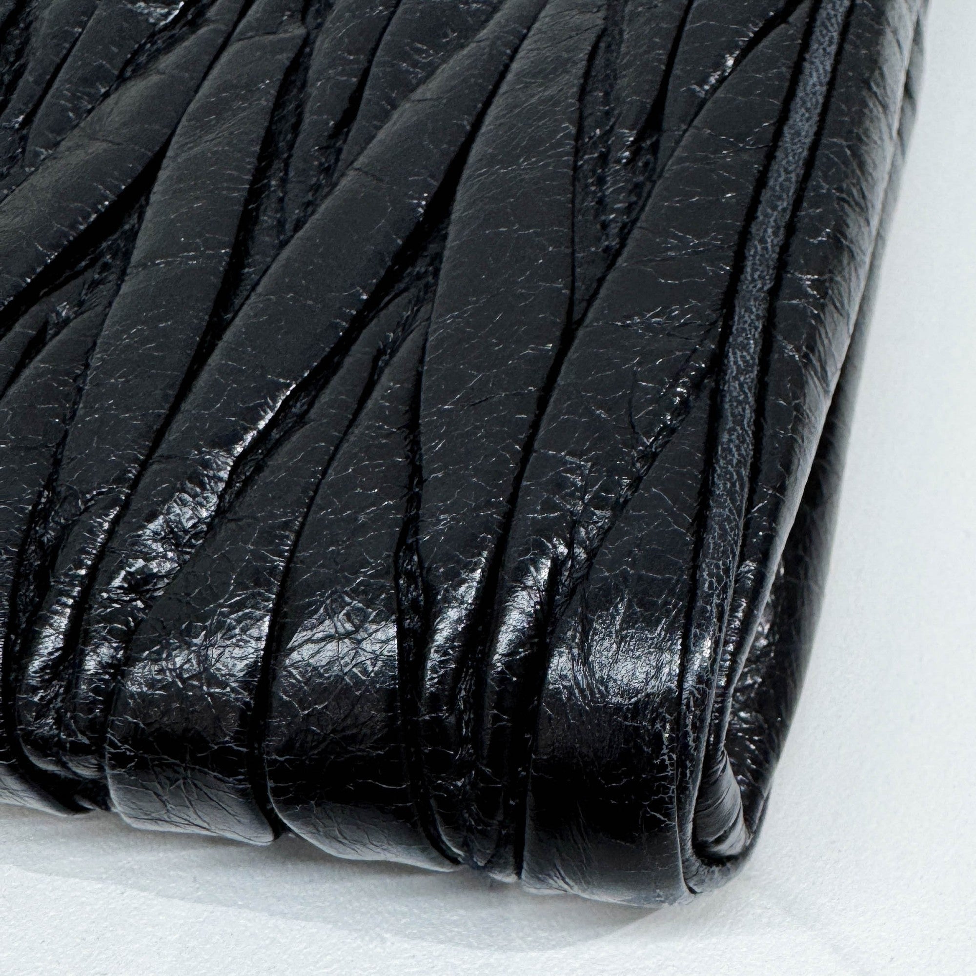 Black Leather Clutch Bag