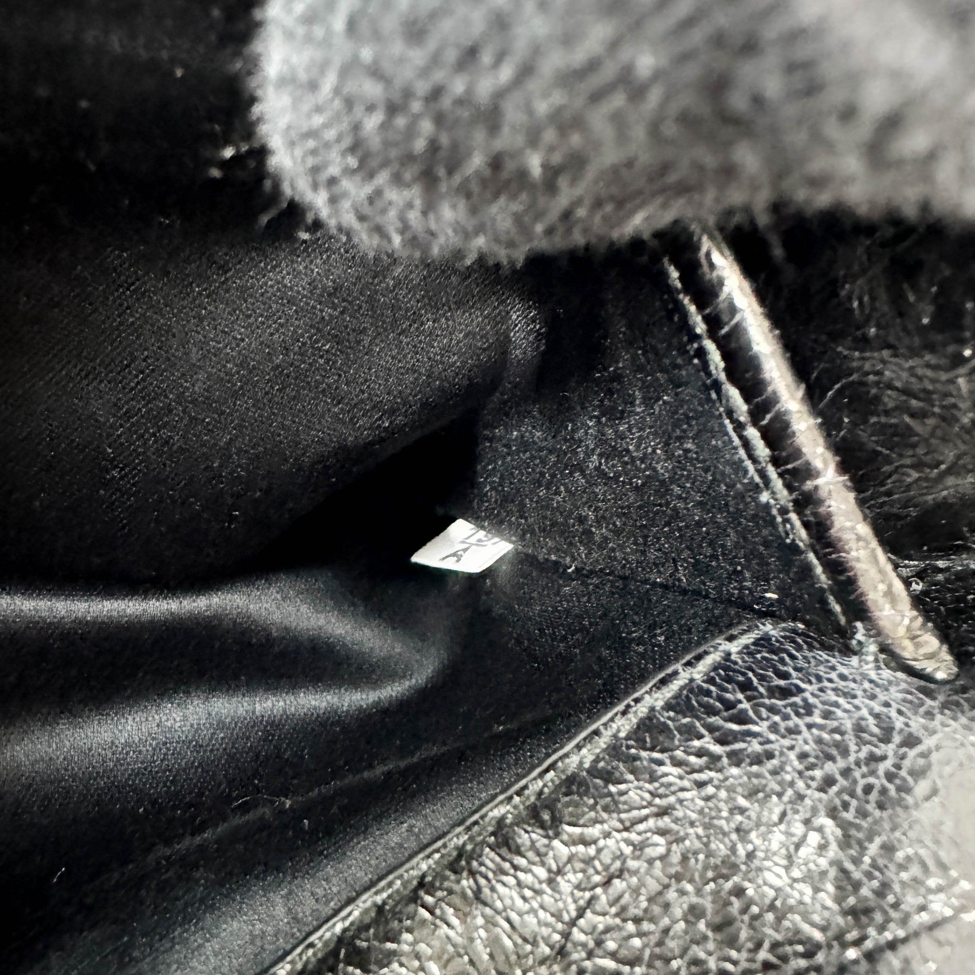 Black Leather Clutch Bag