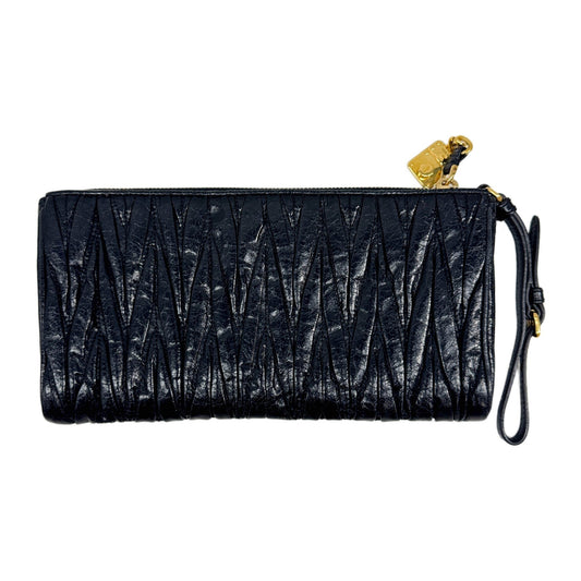 Black Leather Clutch Bag