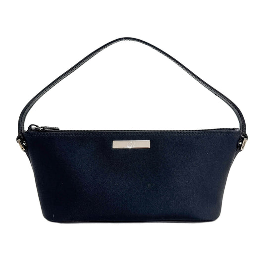 Boat Black Satin Canvas Shoulder bag