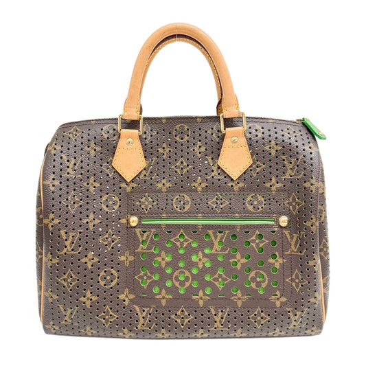 Speedy 30 Holes Brown Monogram Canvas Hand Bag