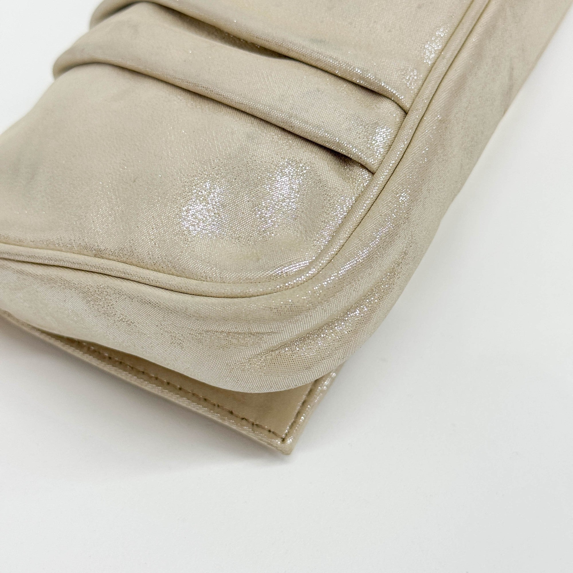 Mini Mia Champage Leather Shoulder Bag