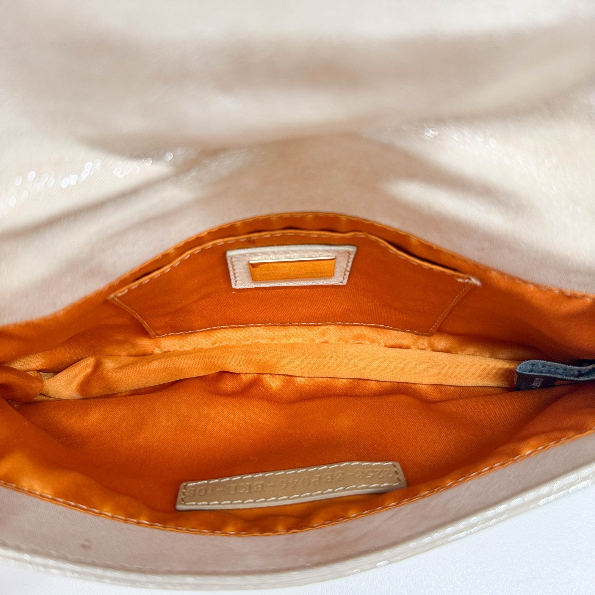 Mini Mia Champage Leather Shoulder Bag