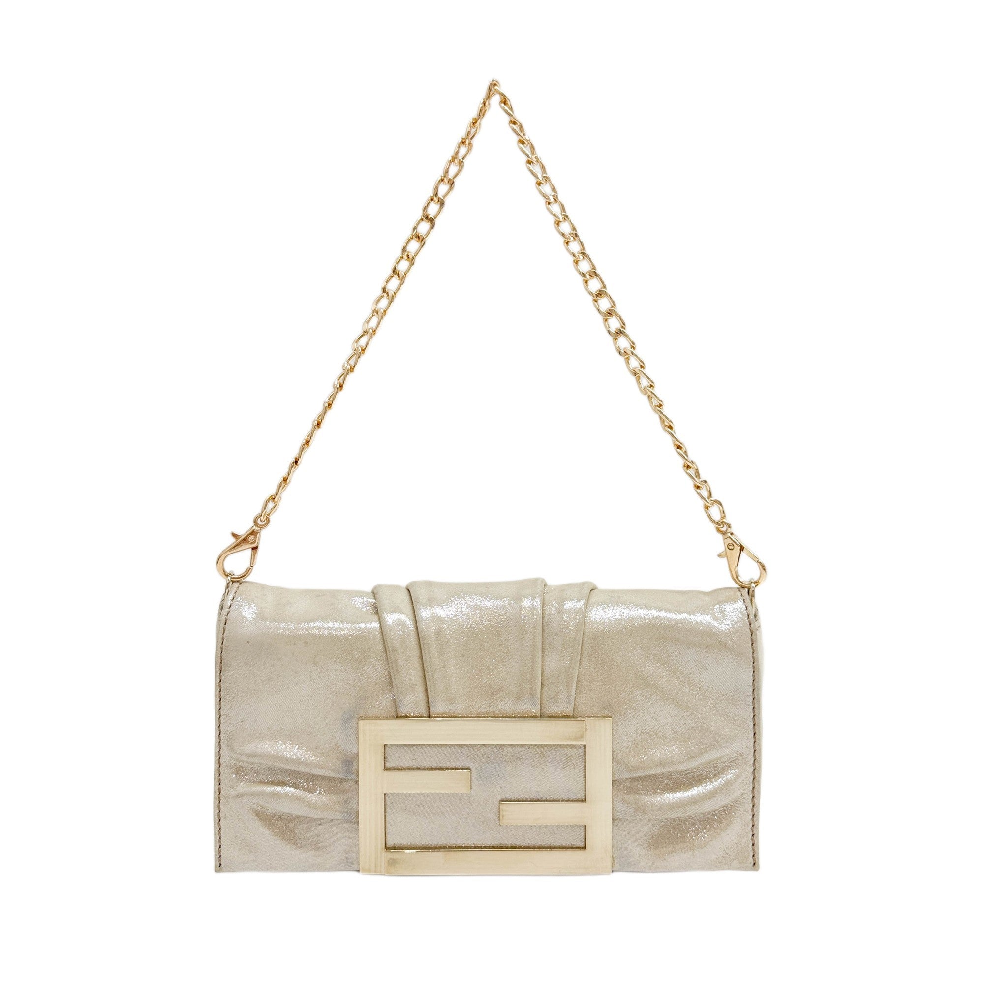 Mini Mia Champage Leather Shoulder Bag
