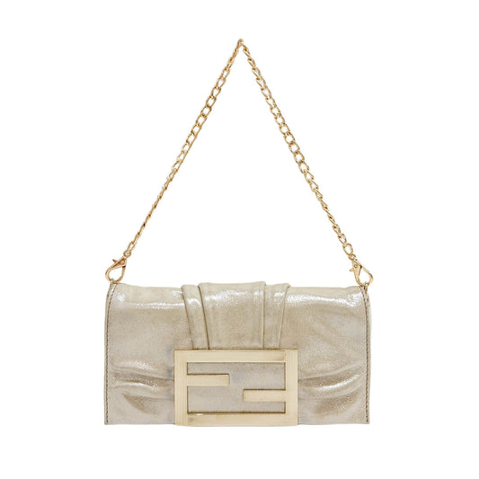 Mini Mia Champage Leather Shoulder Bag