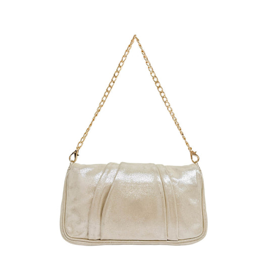 Mini Mia Champage Leather Shoulder Bag