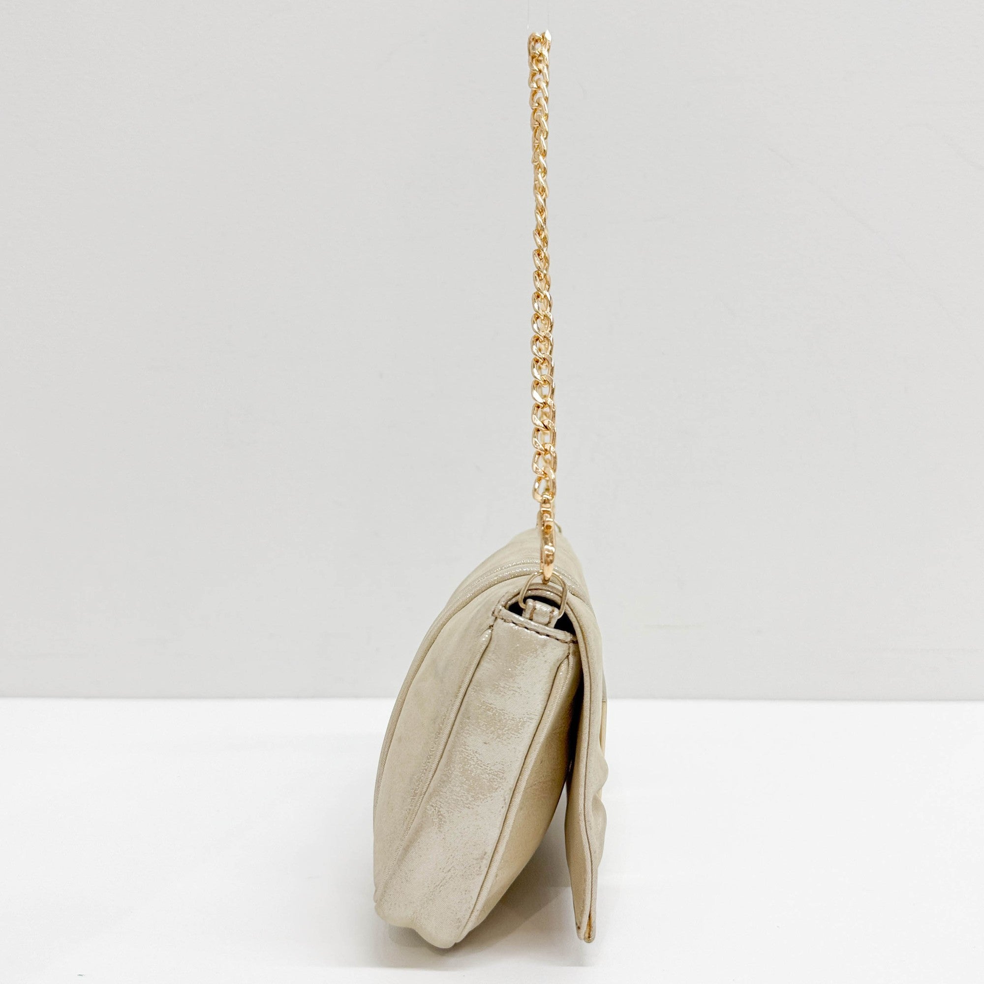 Mini Mia Champage Leather Shoulder Bag