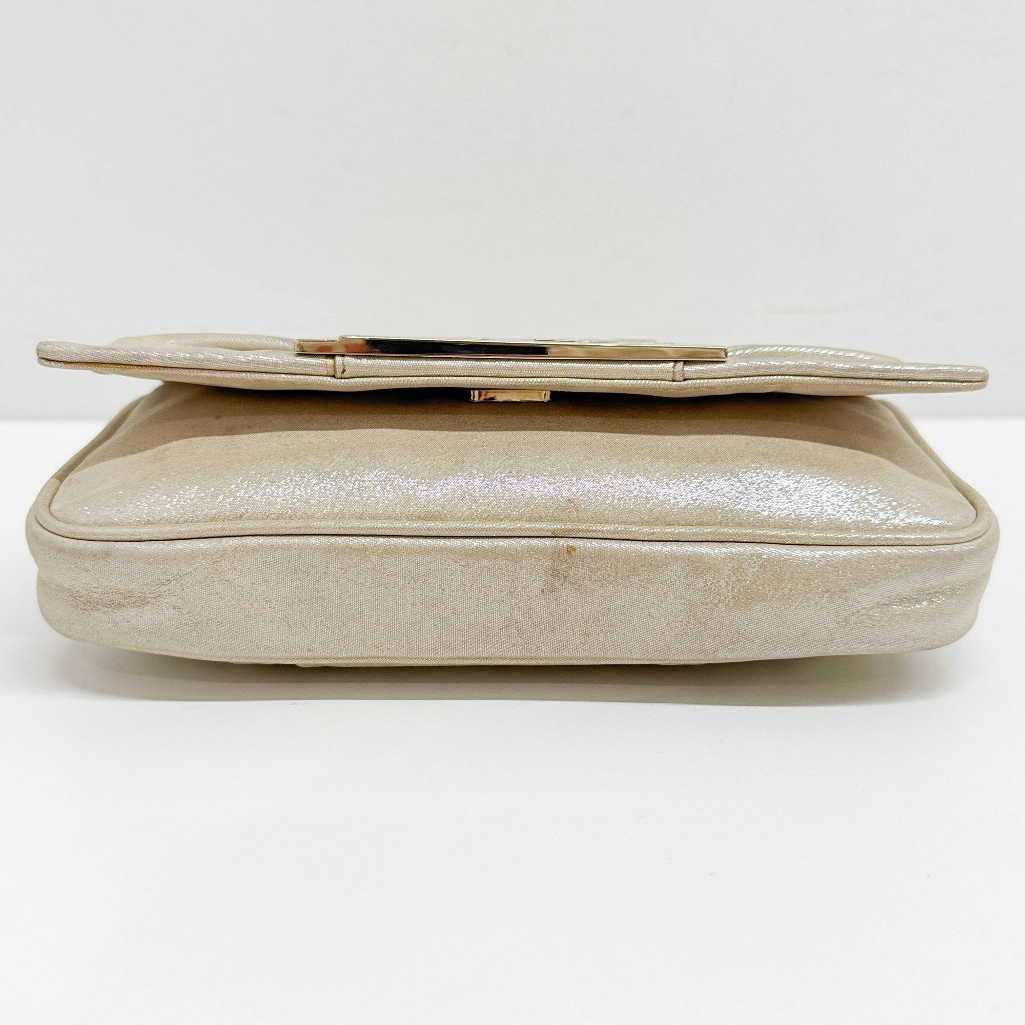 Mini Mia Champage Leather Shoulder Bag