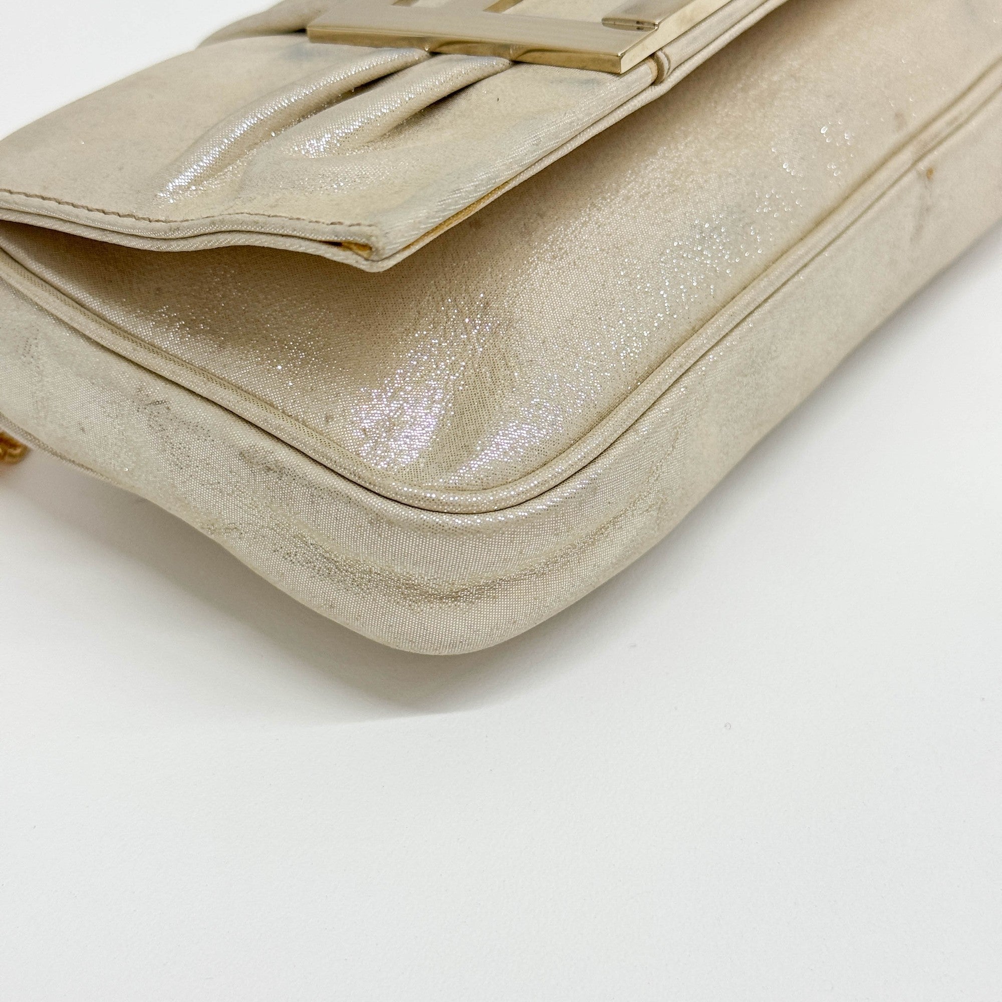 Mini Mia Champage Leather Shoulder Bag