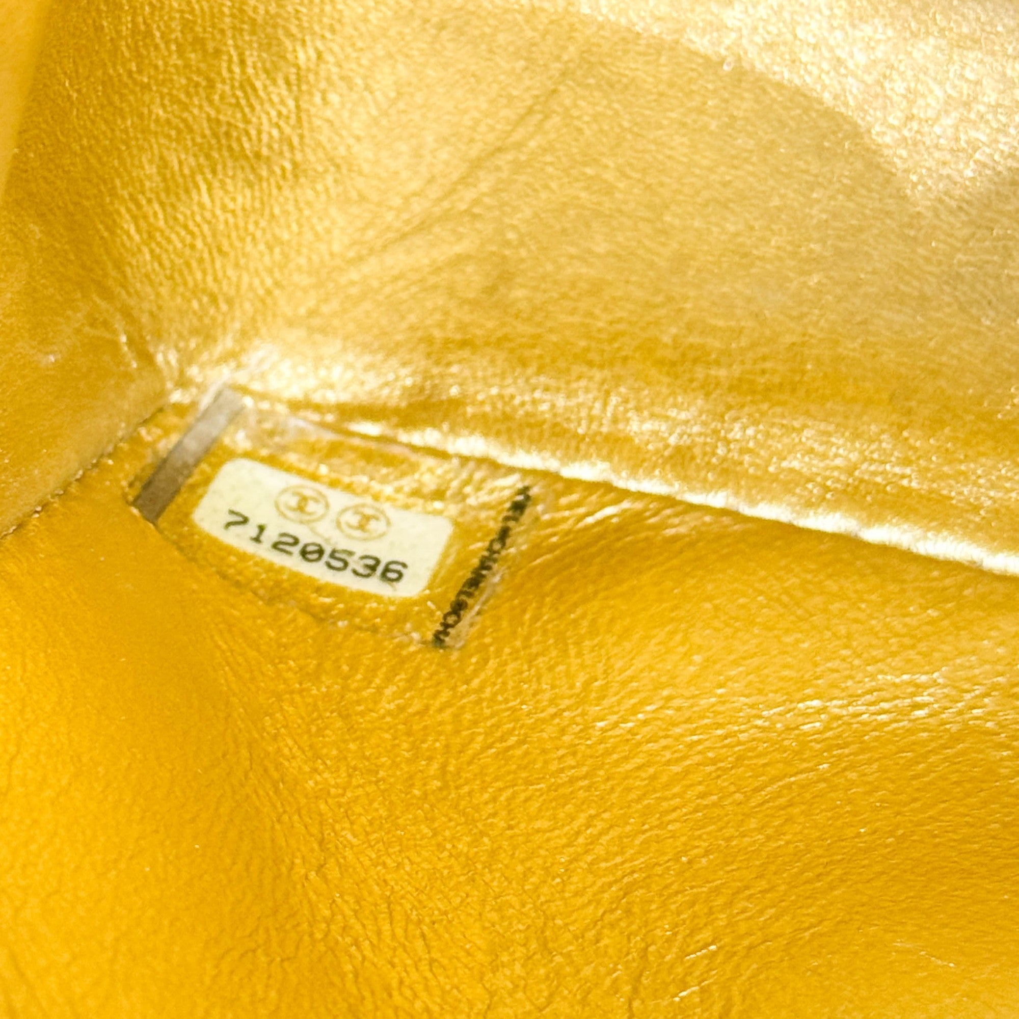 Mini Classic Flap Matelasse Gold Leather Shoulder Bag