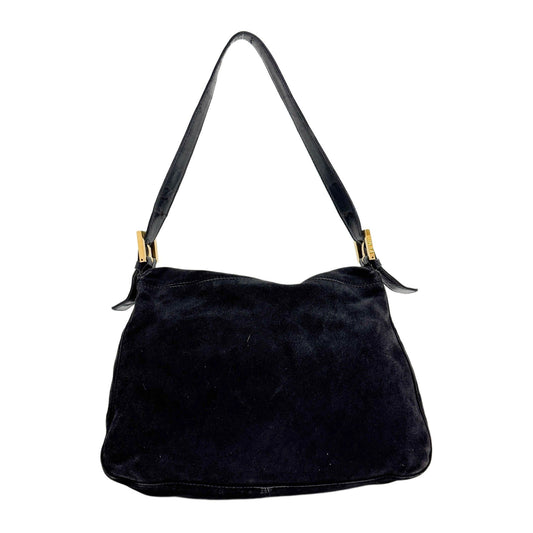 Mamma Baguette Black Leather Shoulder Bag