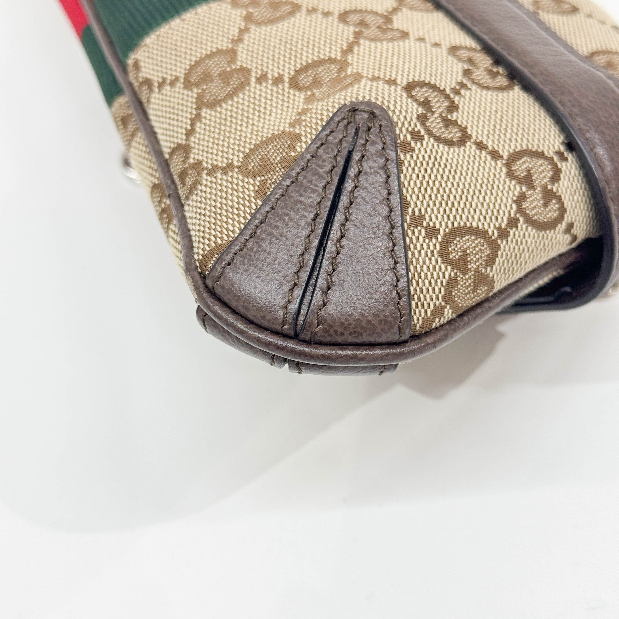 Horsebit Ophidia Tan Beige GG Canvas Chain Shoulder Bag