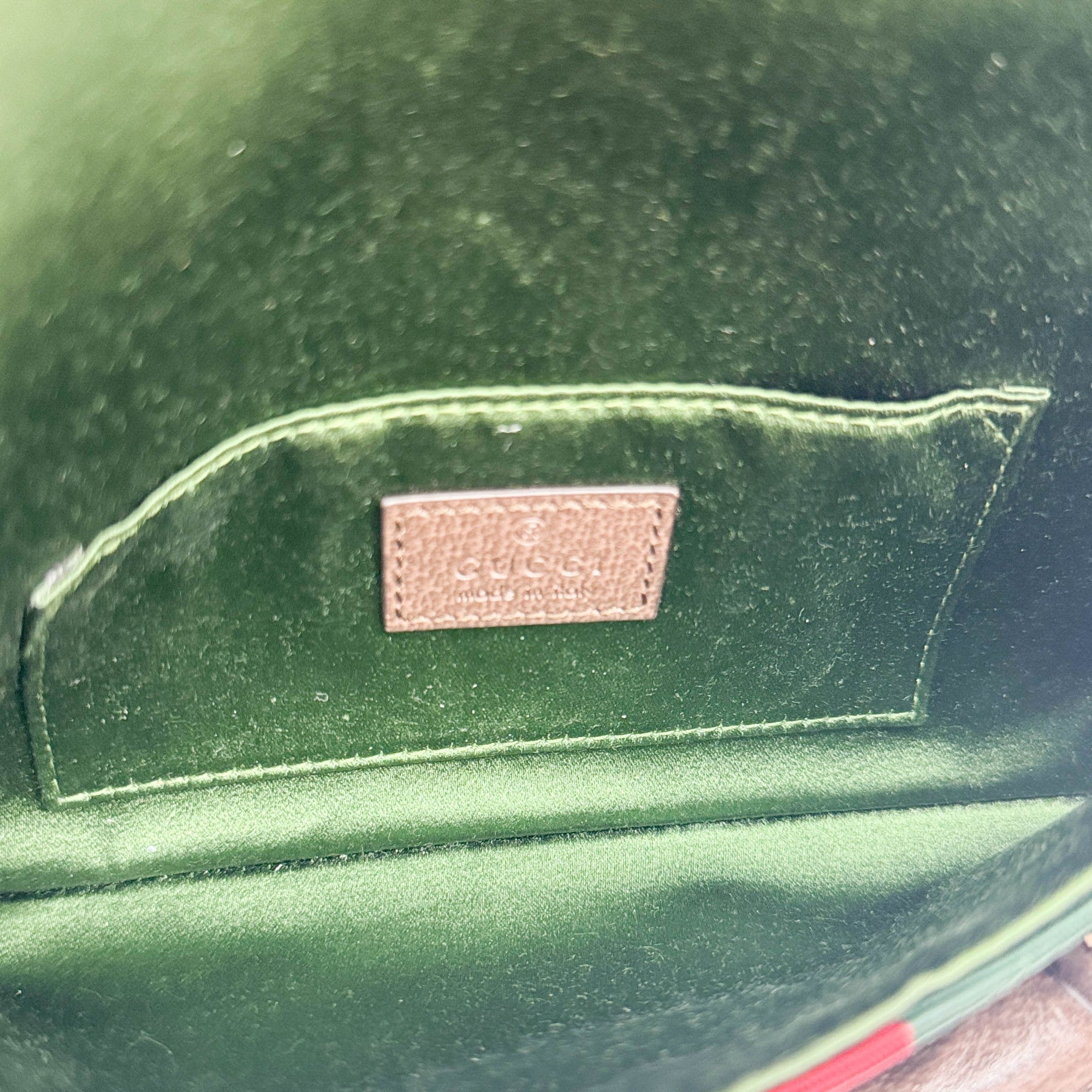 Horsebit Ophidia Tan Beige GG Canvas Chain Shoulder Bag