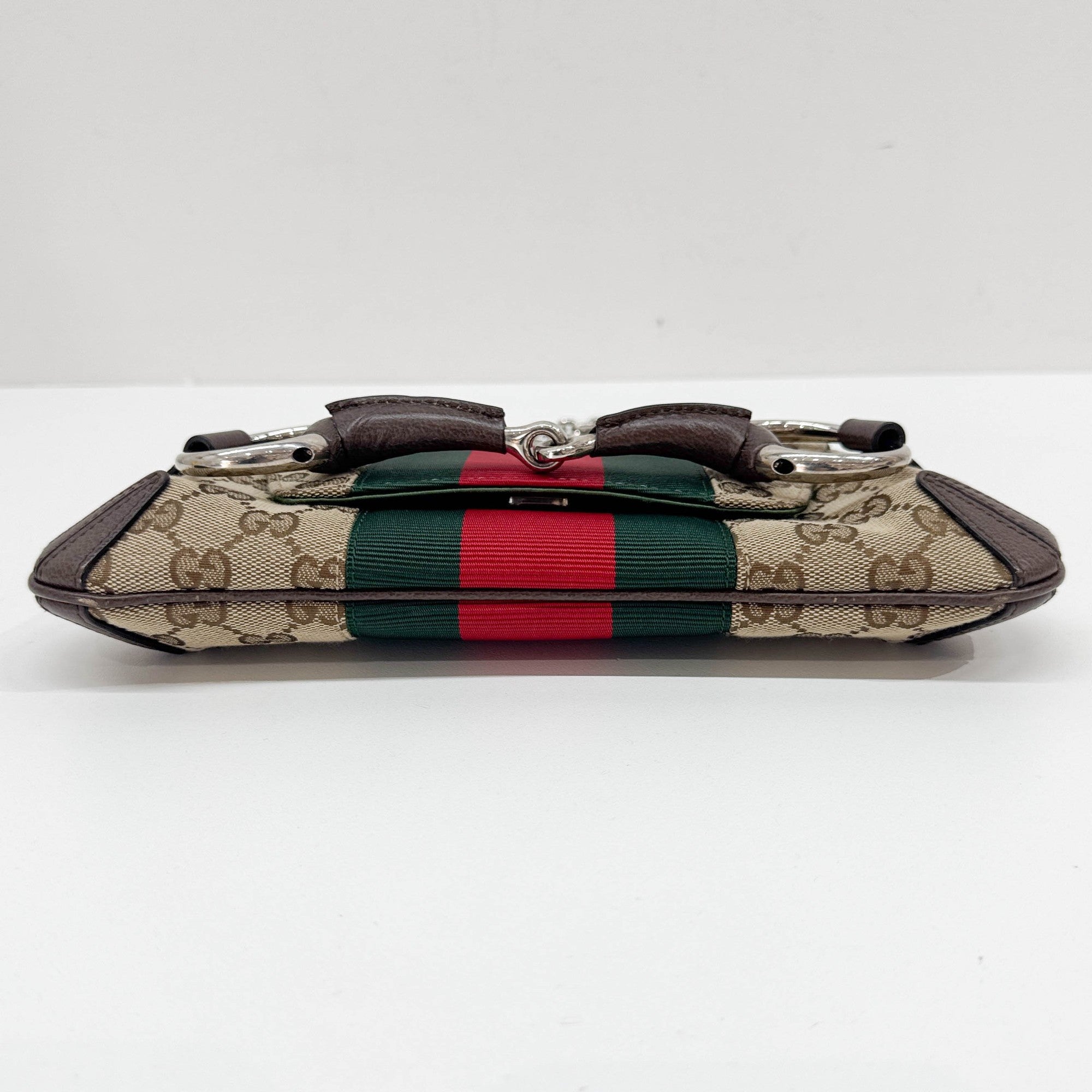 Horsebit Ophidia Tan Beige GG Canvas Chain Shoulder Bag