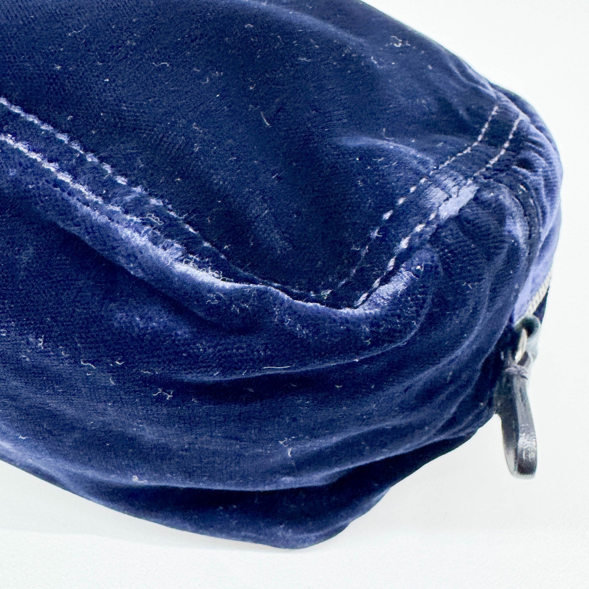 Blue Velvet Shoulder Bag