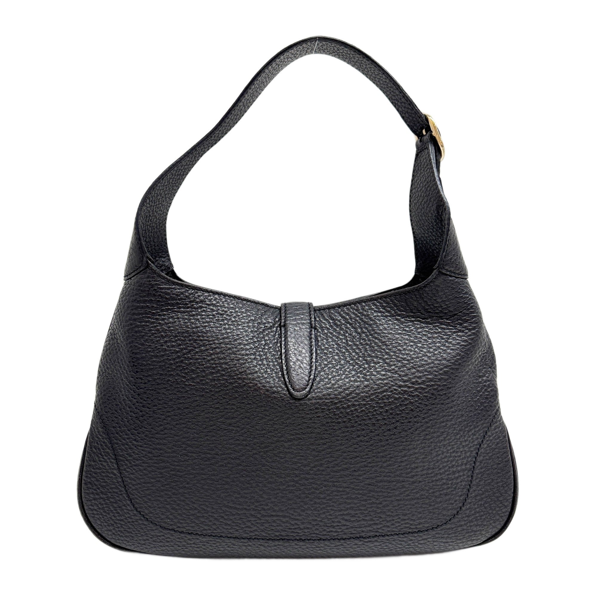 Jackie Black Leather Shoulder Bag