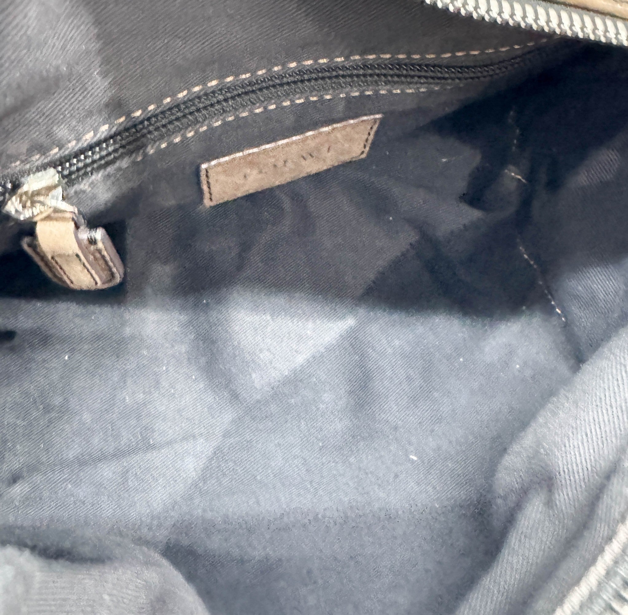 Anagram Dusty Brown Leather Shoulder Bag