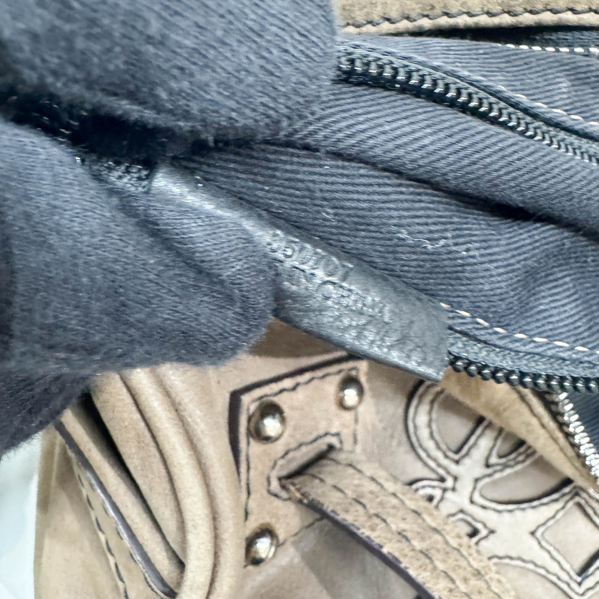 Anagram Dusty Brown Leather Shoulder Bag