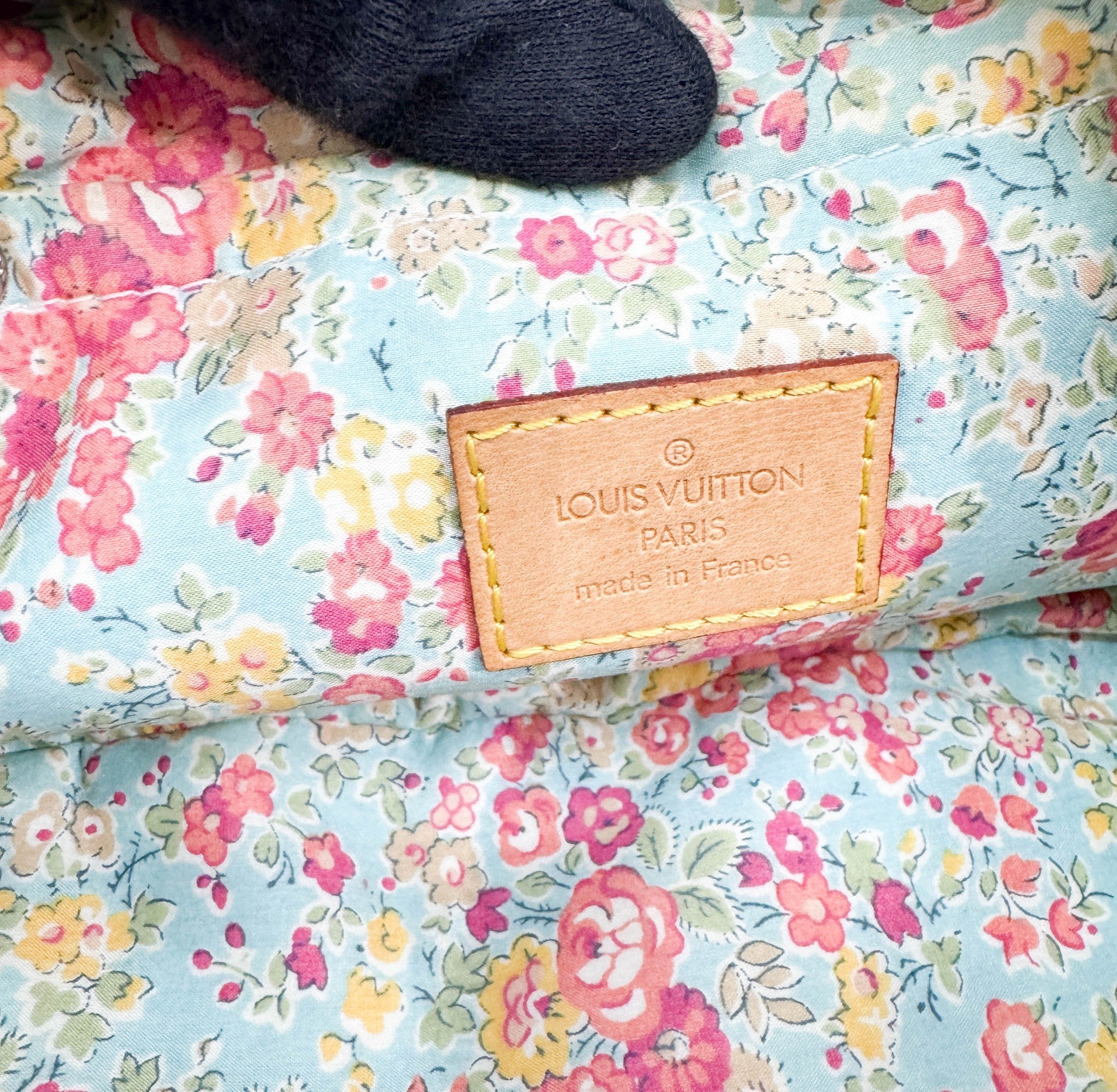 Patchwork Blue Monogram Denim Pochette Bag