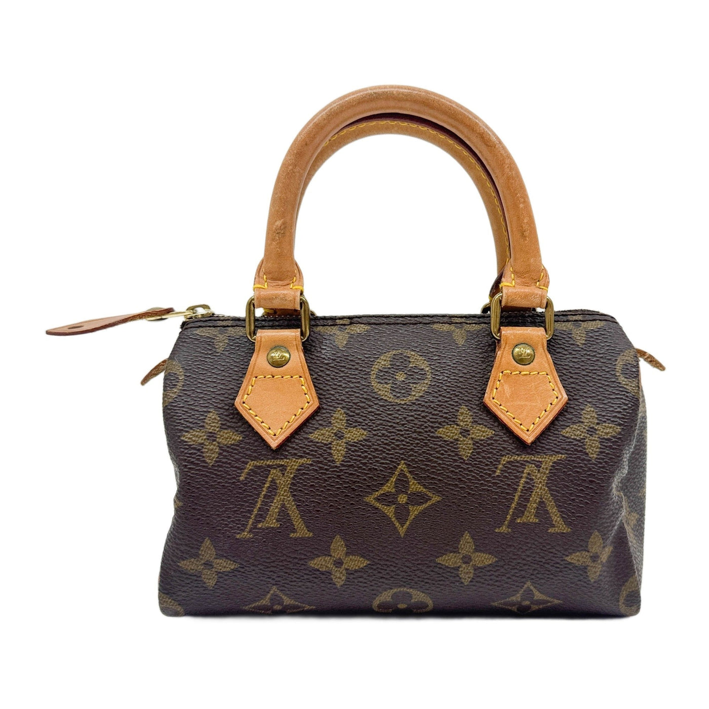 Mini Speedy Brown Monogram Canvas Hand Bag
