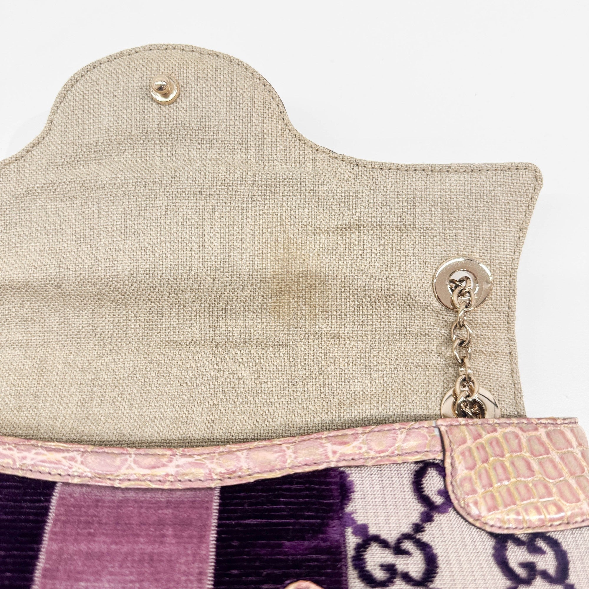 Rhinestone Dragons Multicolor GG Canvas Shoulder Bag