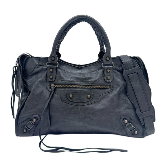 Limited Edition 10 Year Anniversary The City Black Leather Two Way Bag