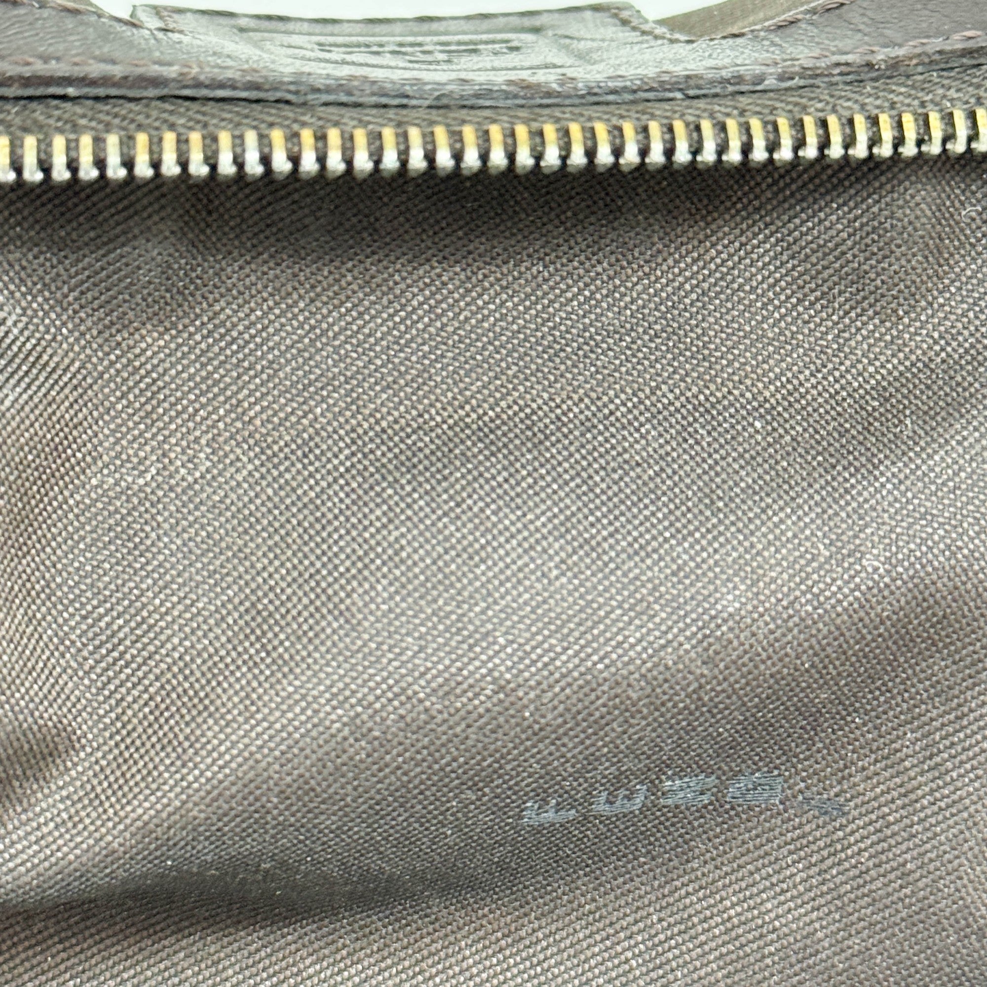 Baguette Brown Zucca Canvas Shoulder Bag