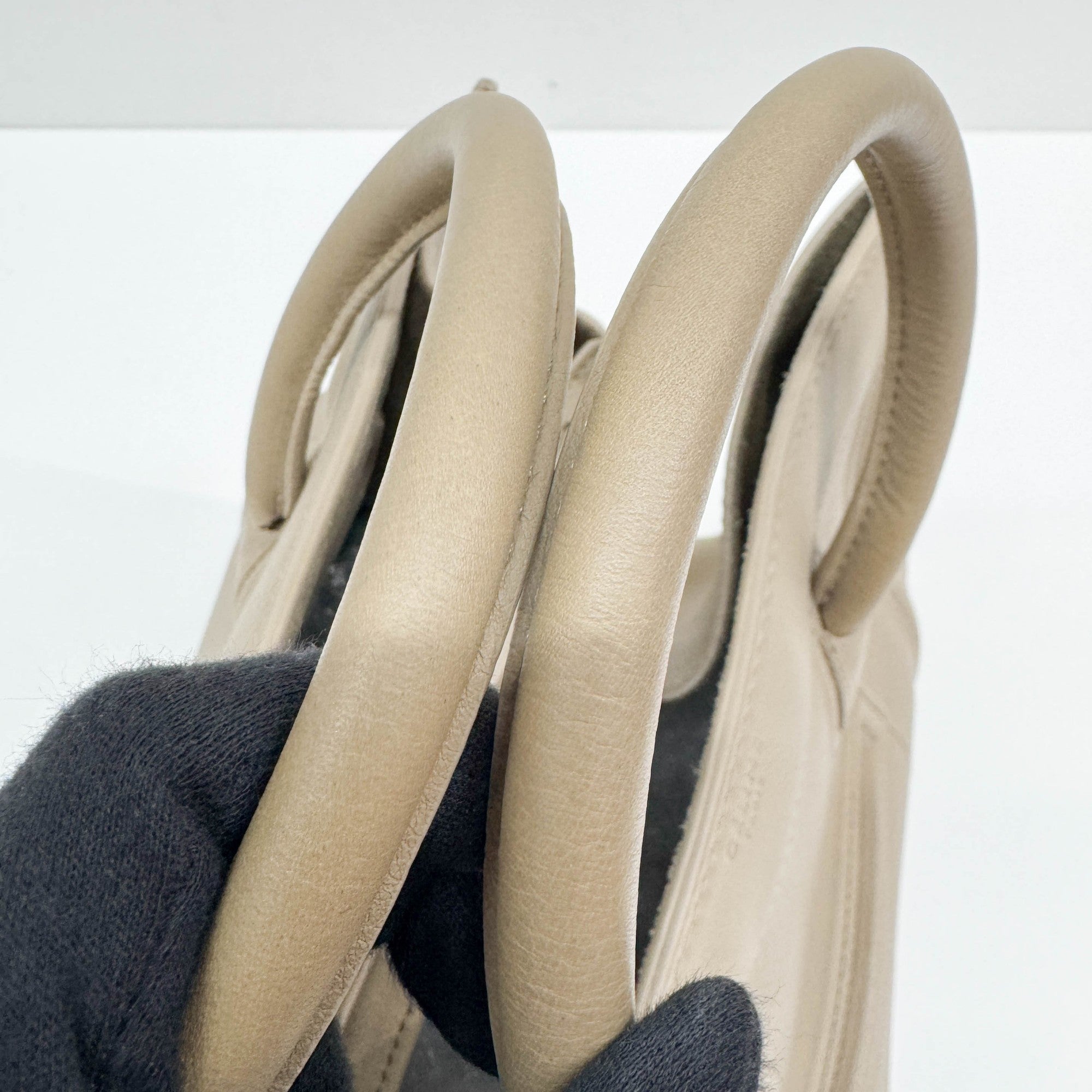 Luggage Phantom Taupe Leather Hand Bag