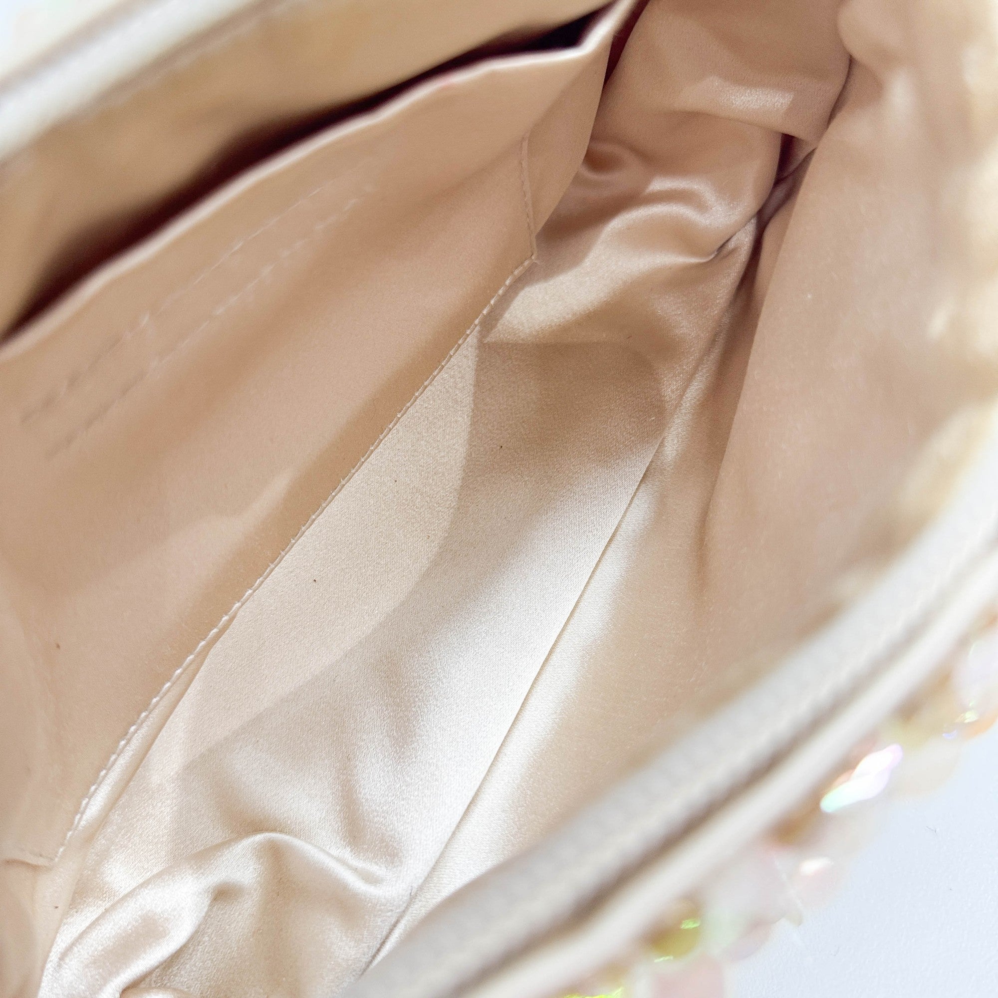 Orange Beads & Sequins Hand Bag