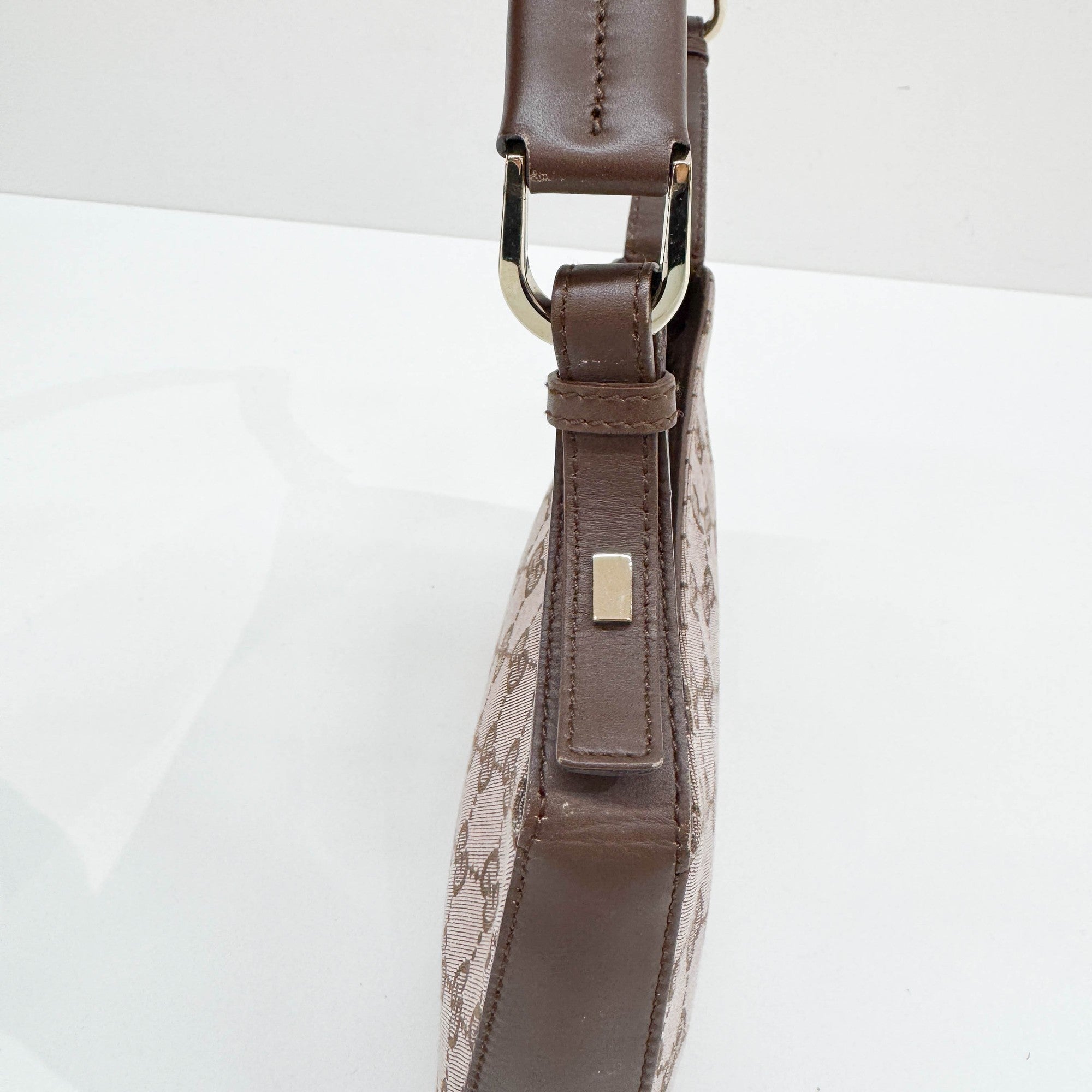 Pink GG Canvas Shoulder Bag