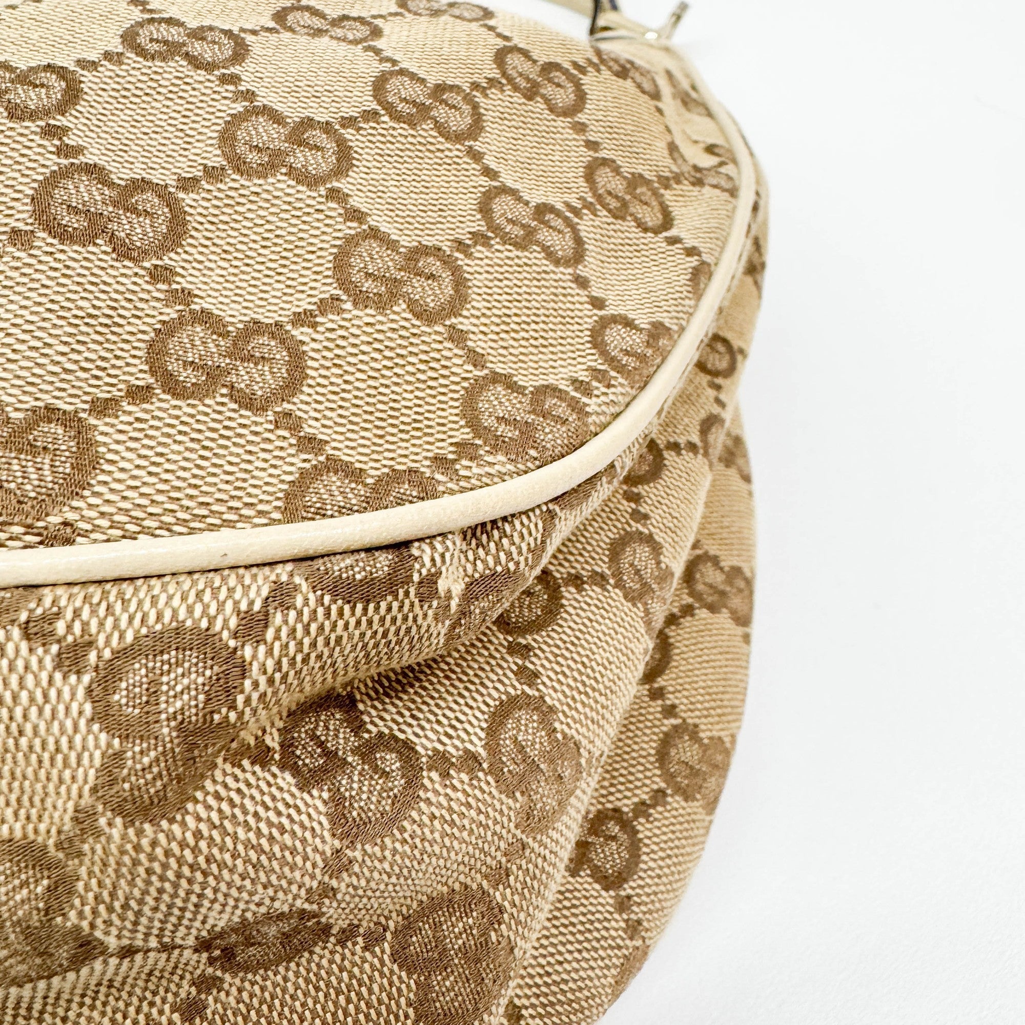 Sukey Tan GG Canvas Shoulder Bag