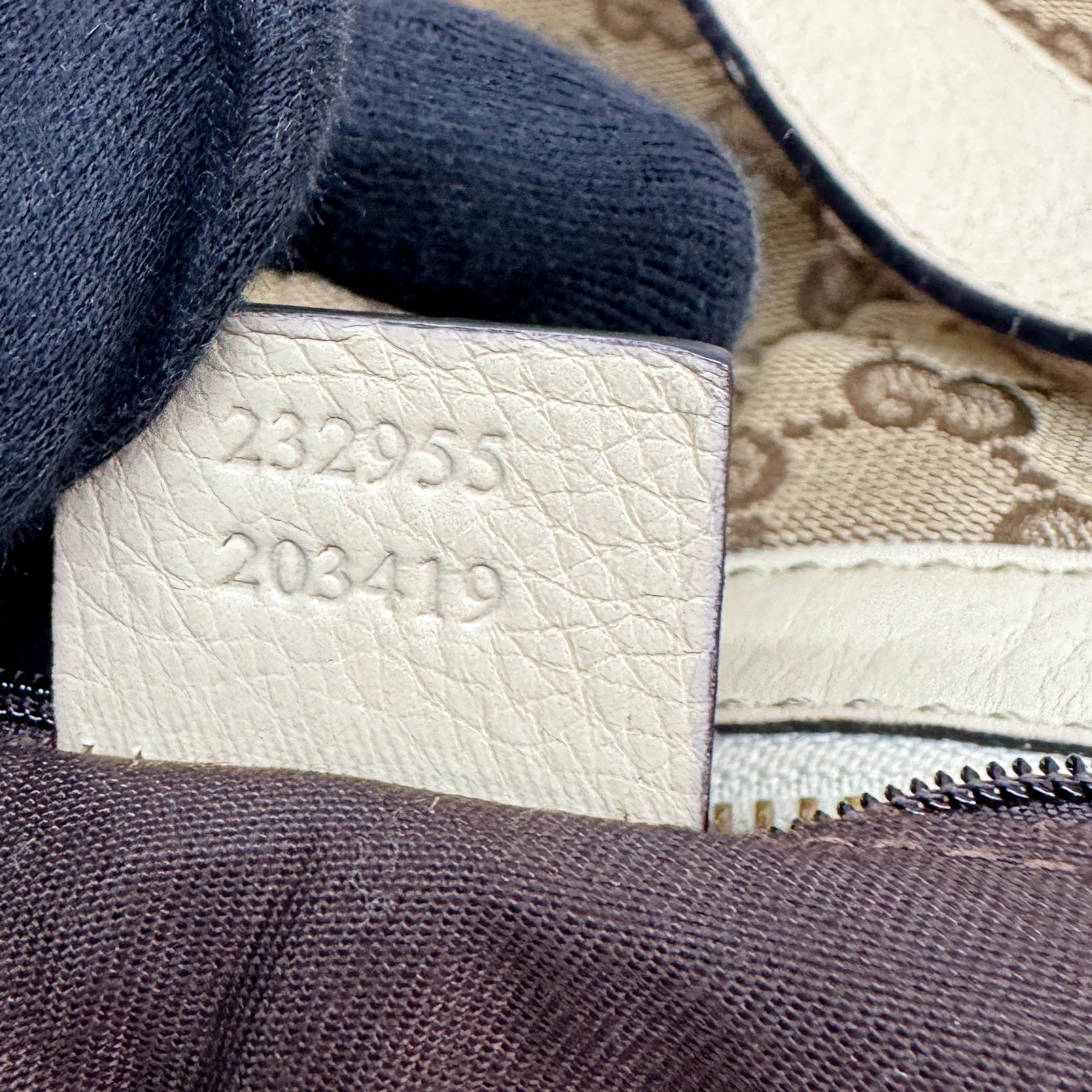 Sukey Tan GG Canvas Shoulder Bag