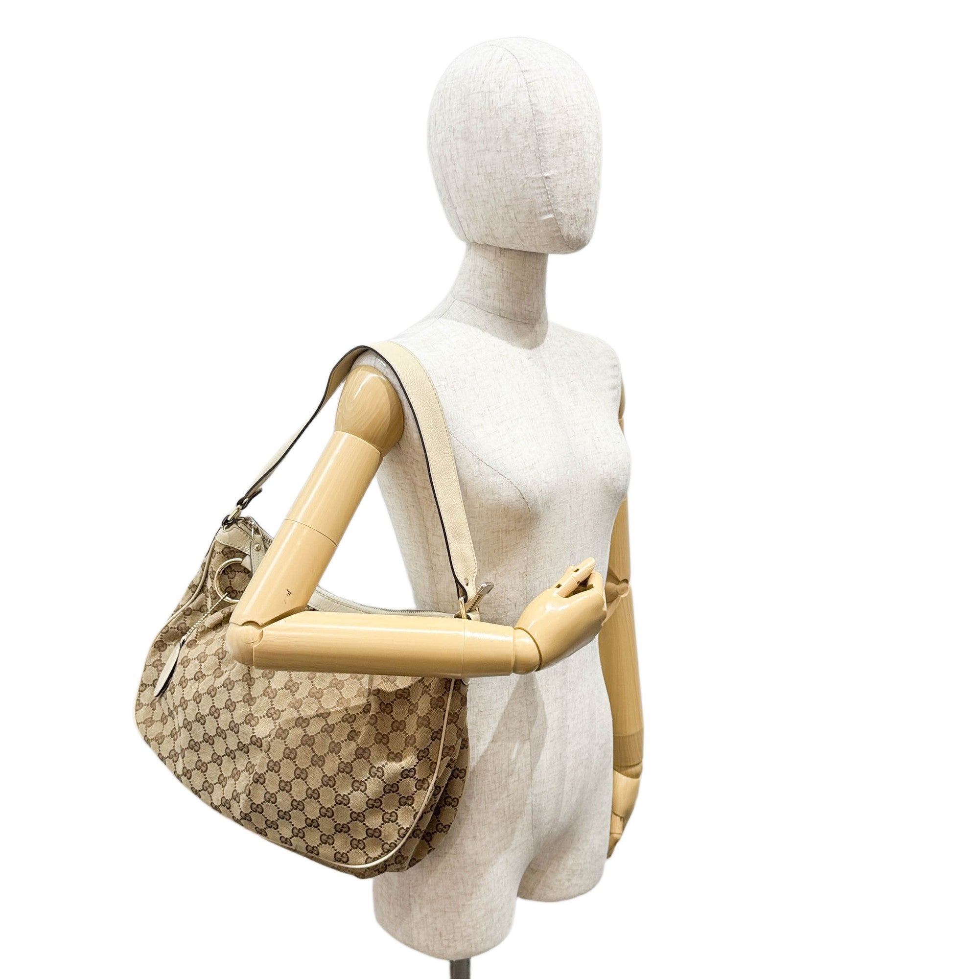 Sukey Tan GG Canvas Shoulder Bag