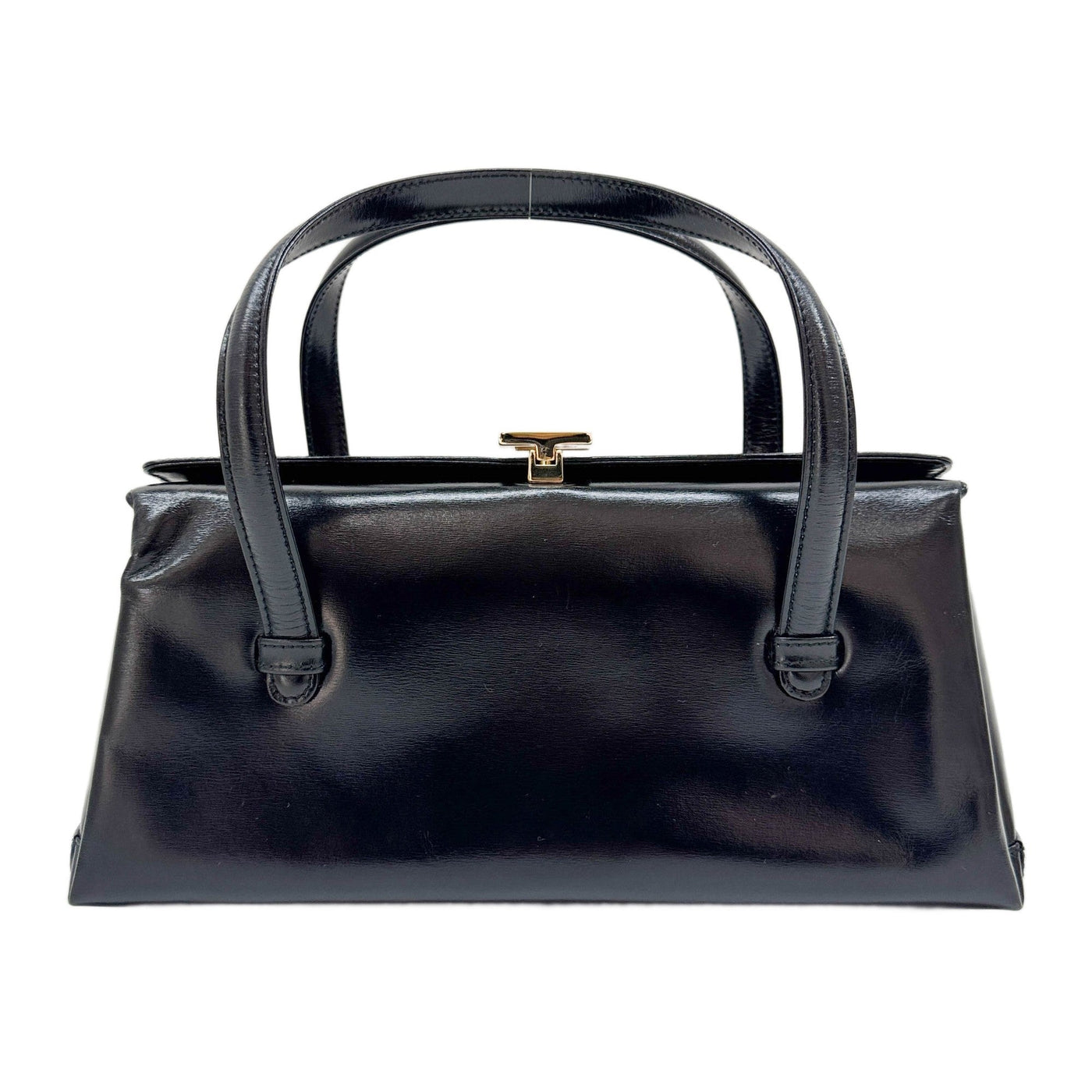 Black Leather Hand Bag