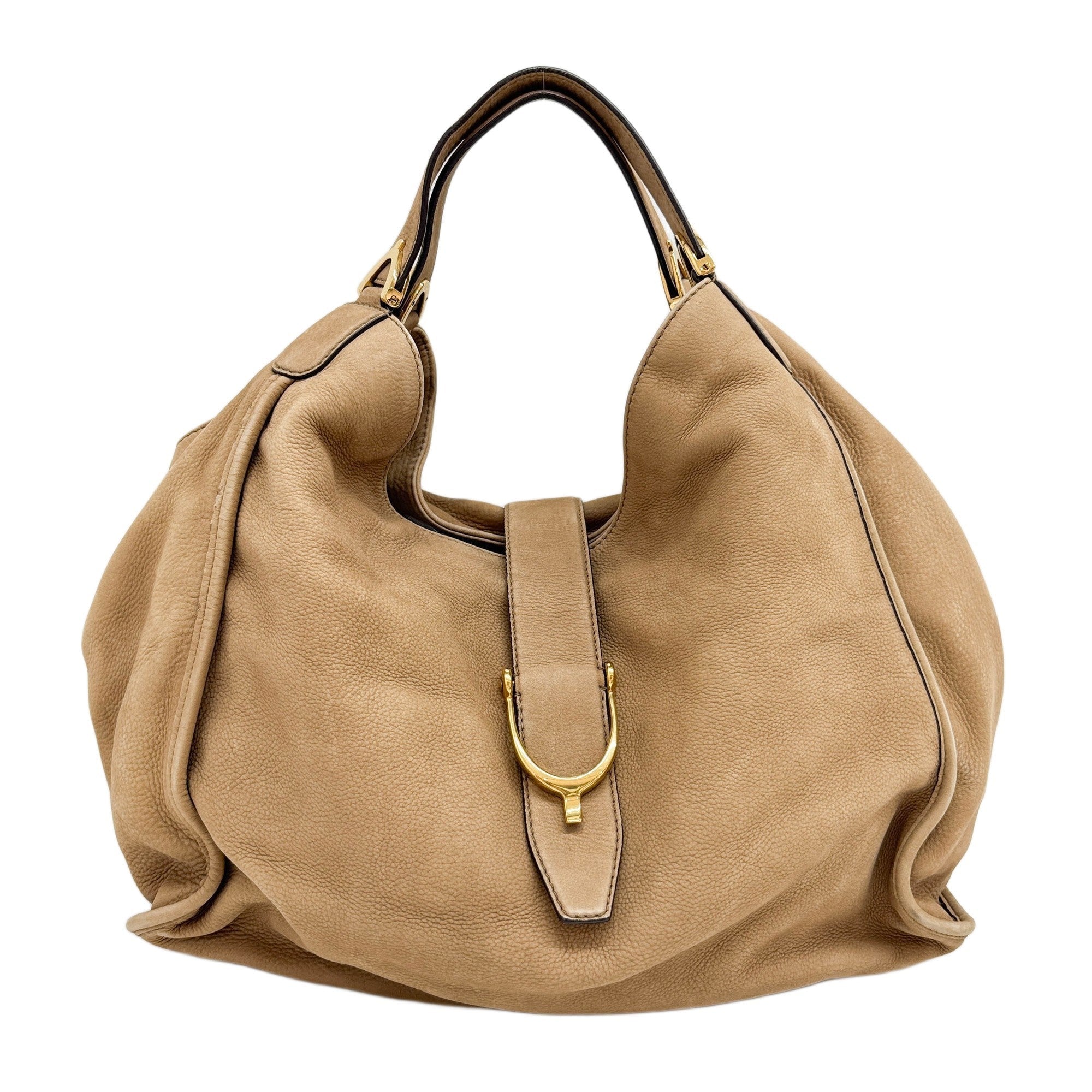 Stirrup Tan Leather Hobo Bag