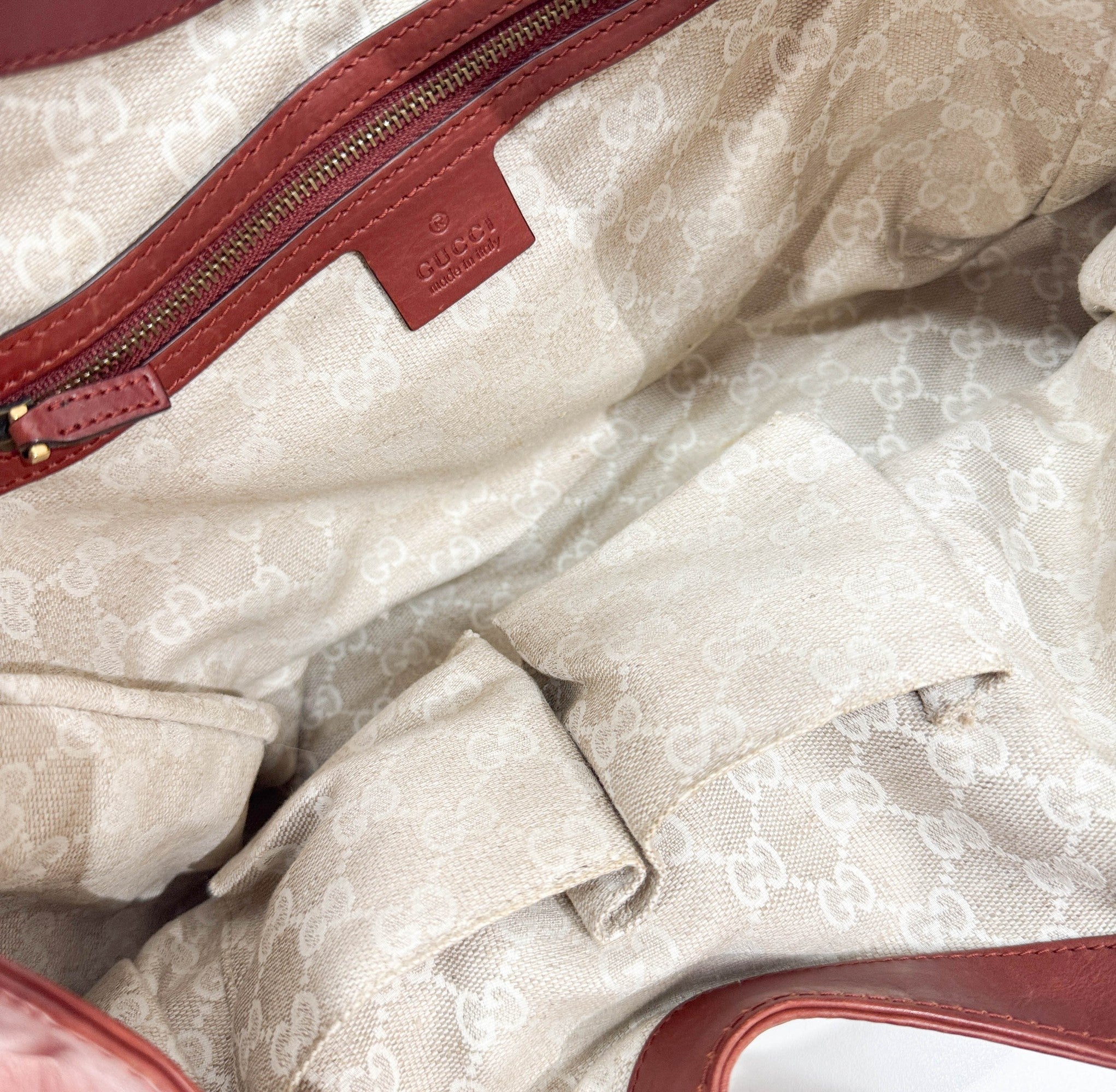 Stirrup Rust Leather Shoulder Bag