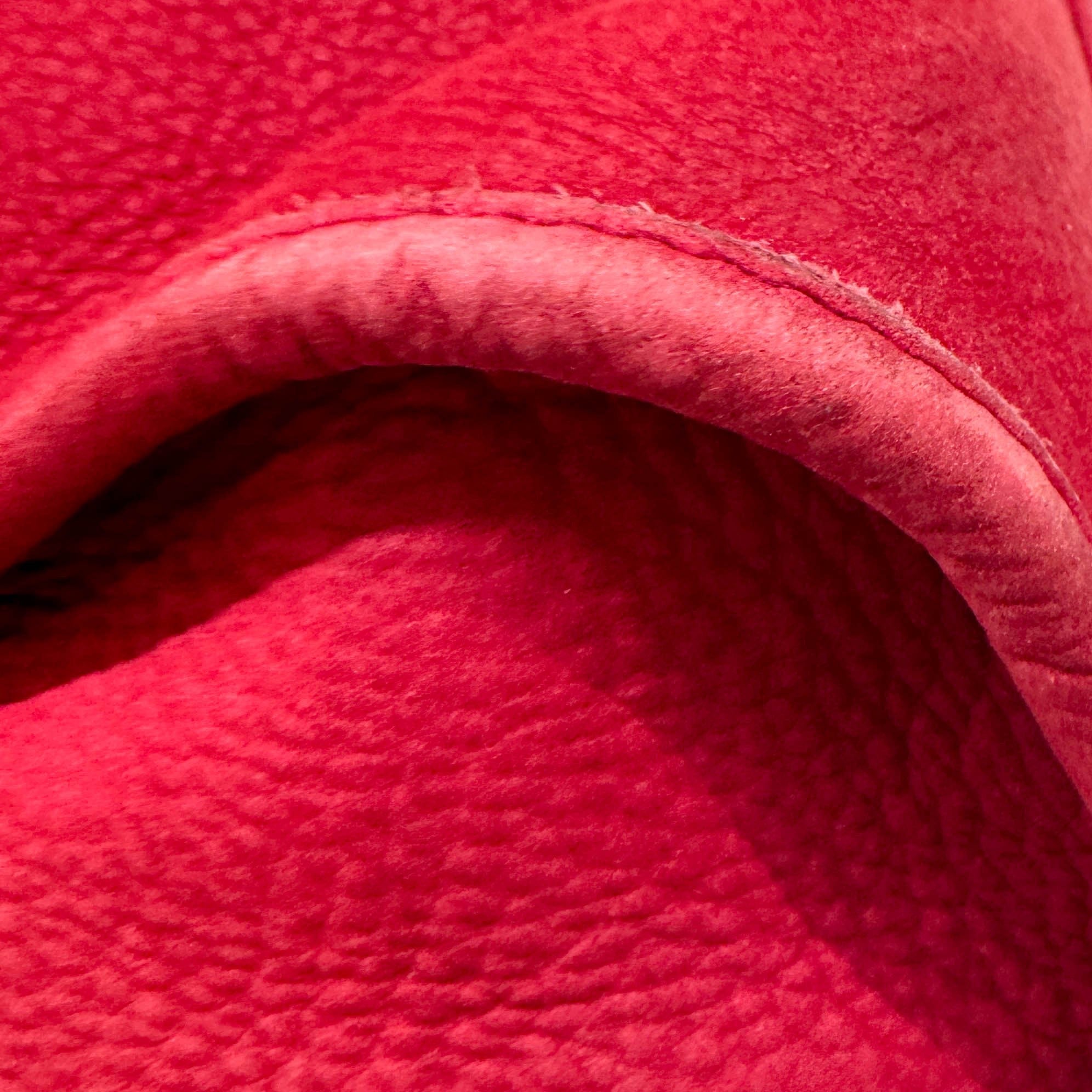 Stirrup Cherry Leather Shoulder Bag