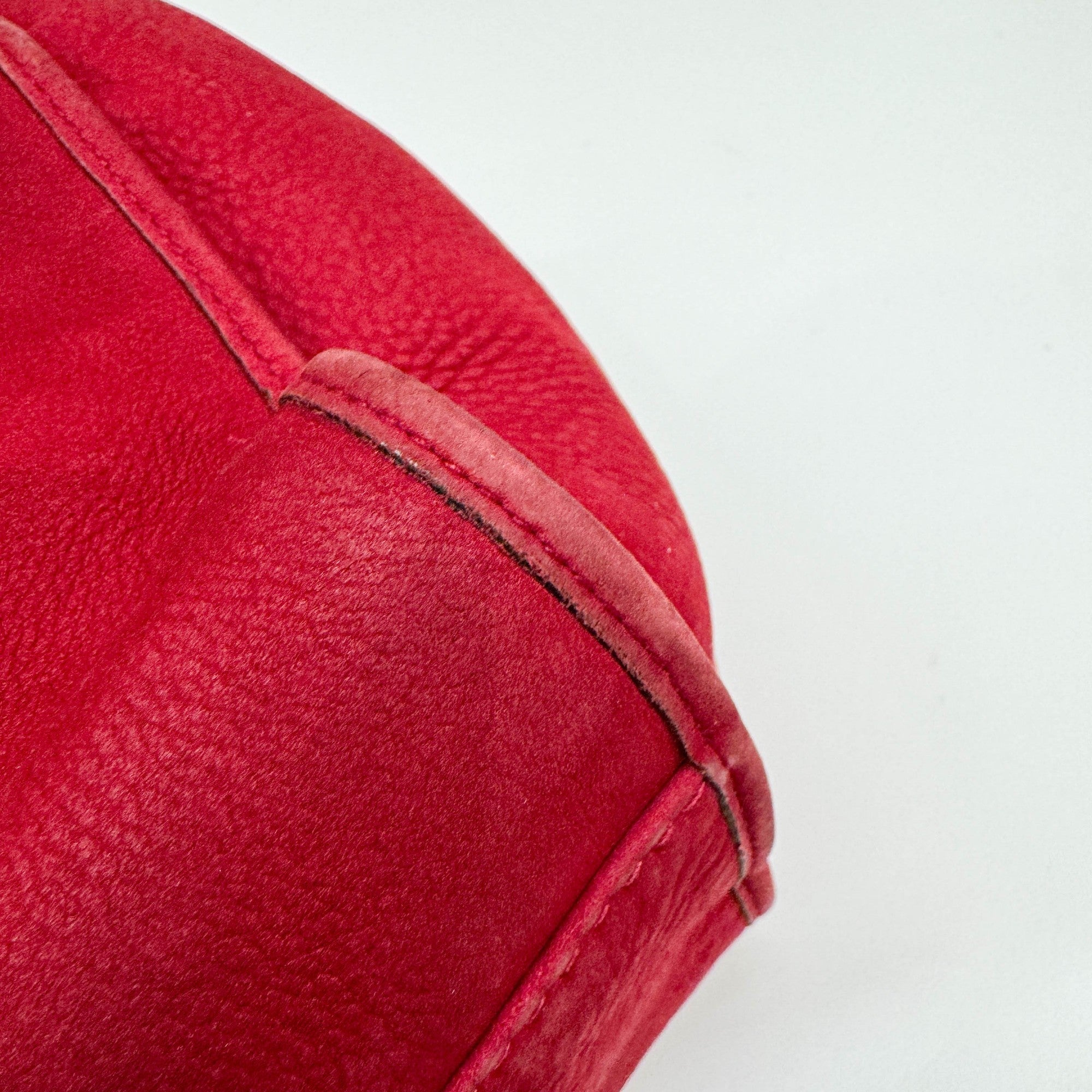 Stirrup Cherry Leather Shoulder Bag