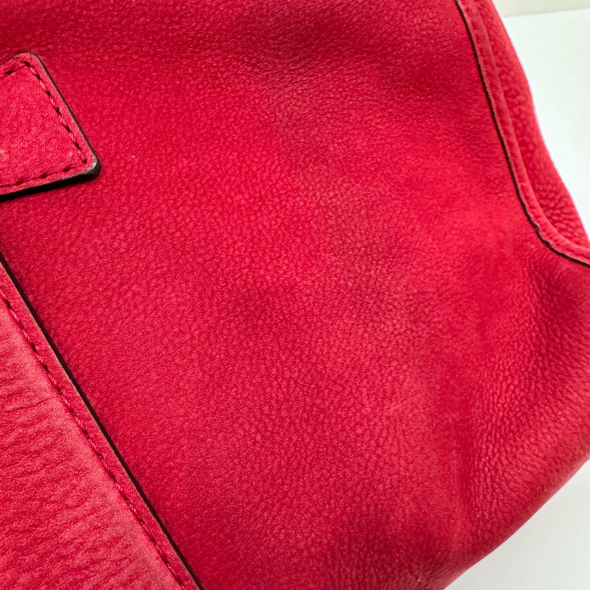 Stirrup Cherry Leather Shoulder Bag