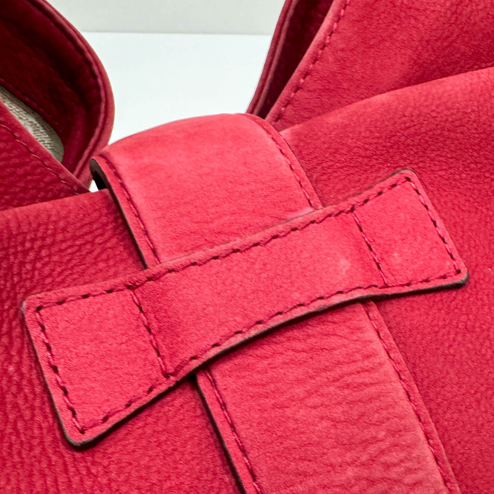 Stirrup Cherry Leather Shoulder Bag